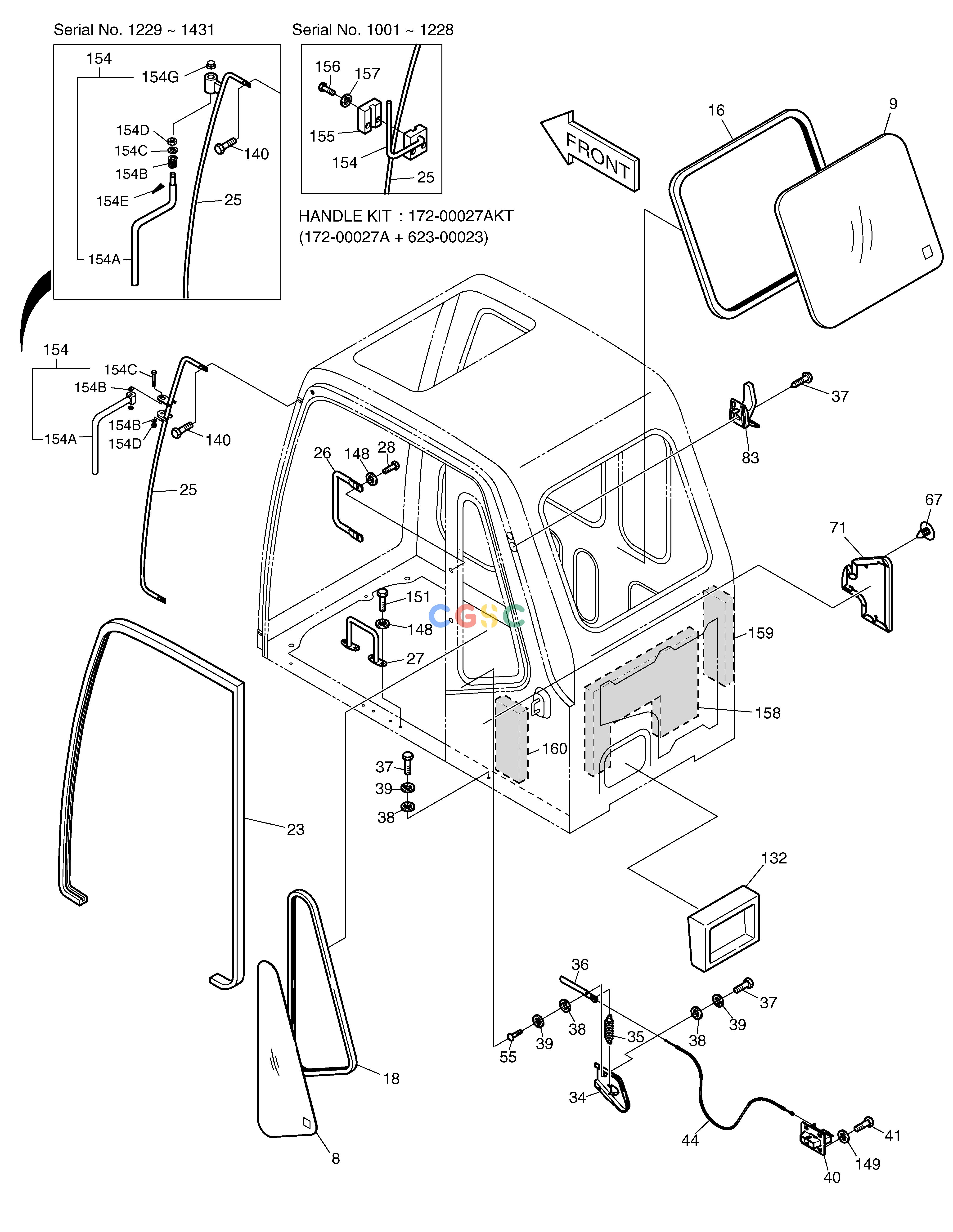 斗山零件查询CABIN(2) SOLAR 330LC-V Doosan parts catalog online