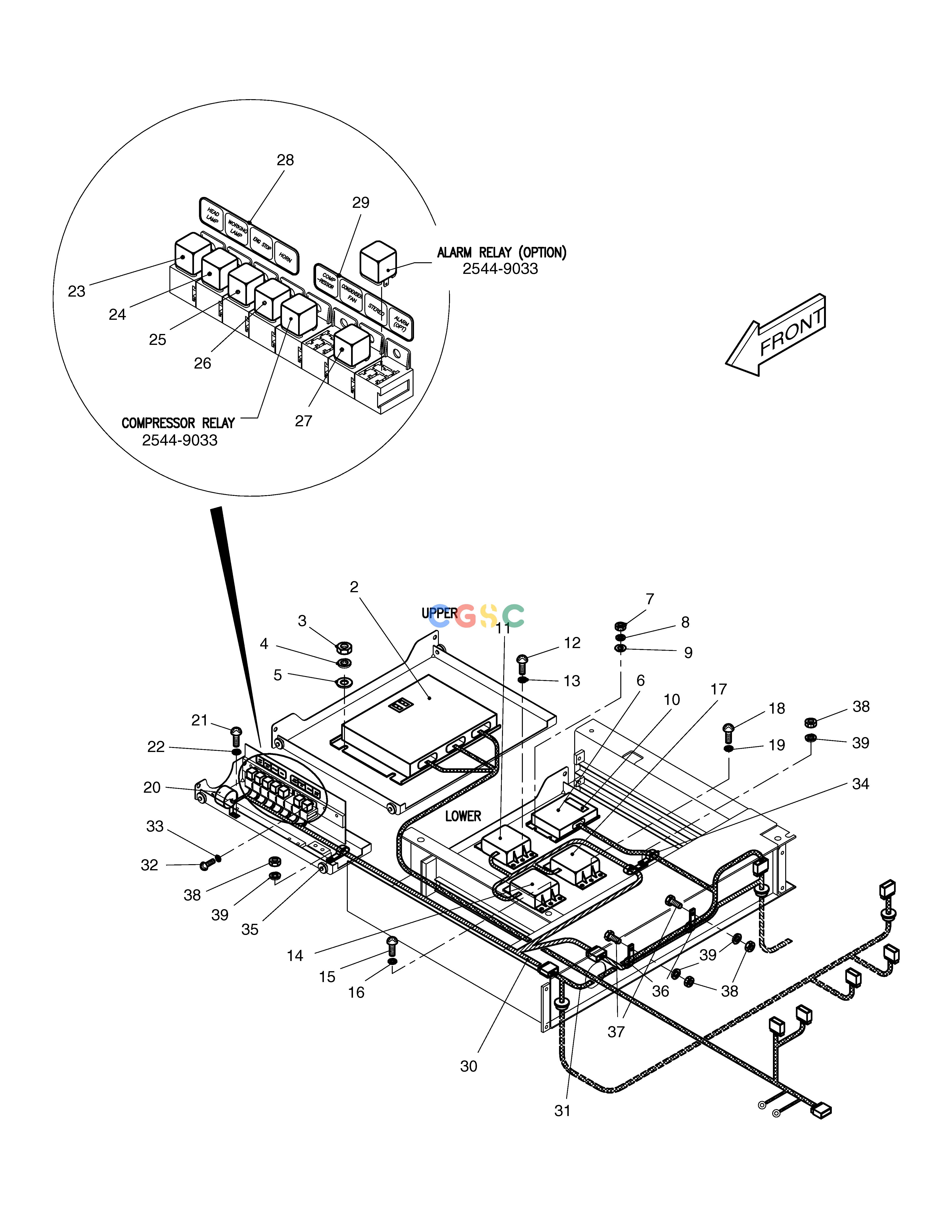 斗山零件查询ELECTRIC BOX ASS'Y(2)-ELECTRIC PARTS SOLAR 330LC-V Doosan parts catalog online