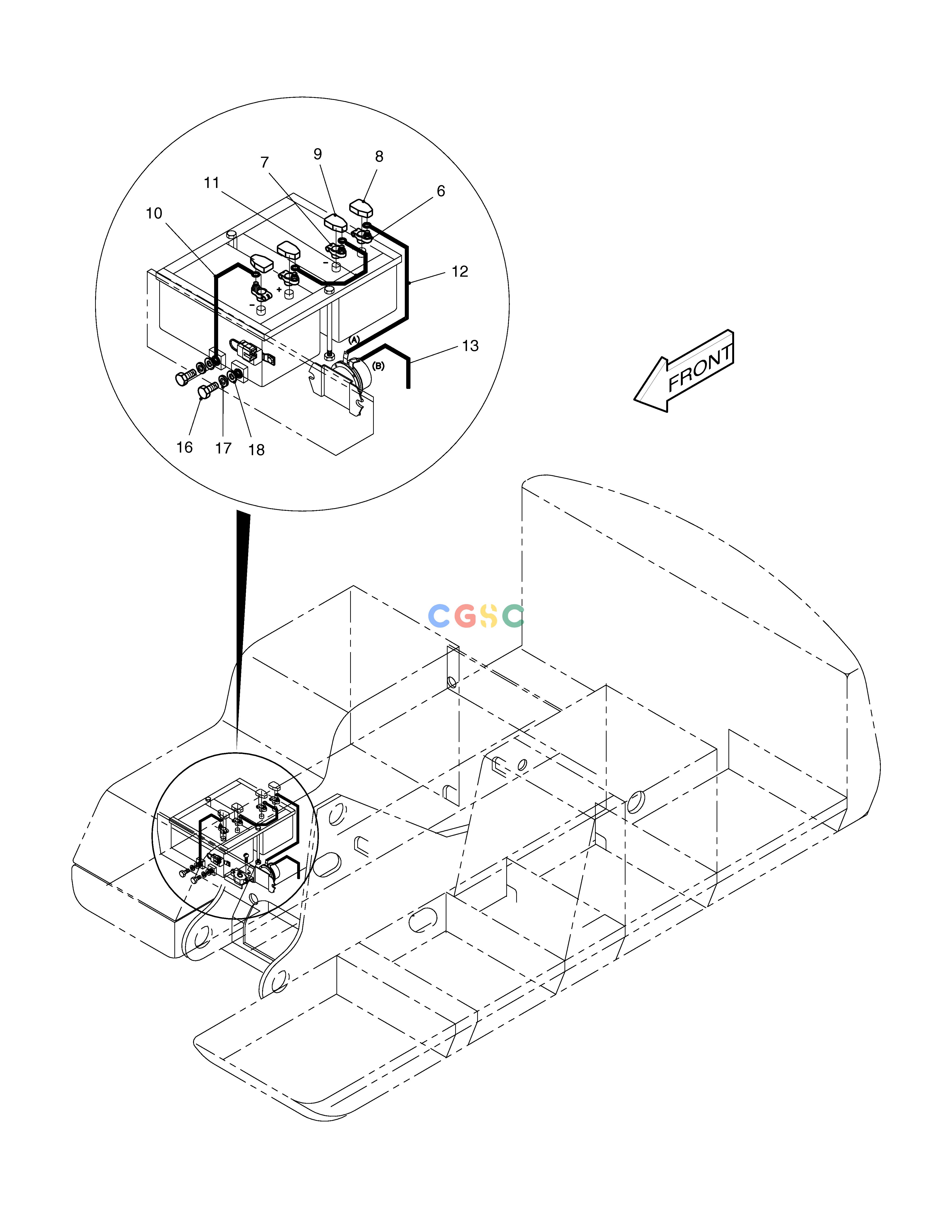 斗山零件查询ELECTRIC WIRING(2)-BATTERY PARTS SOLAR 330LC-V Doosan parts catalog online