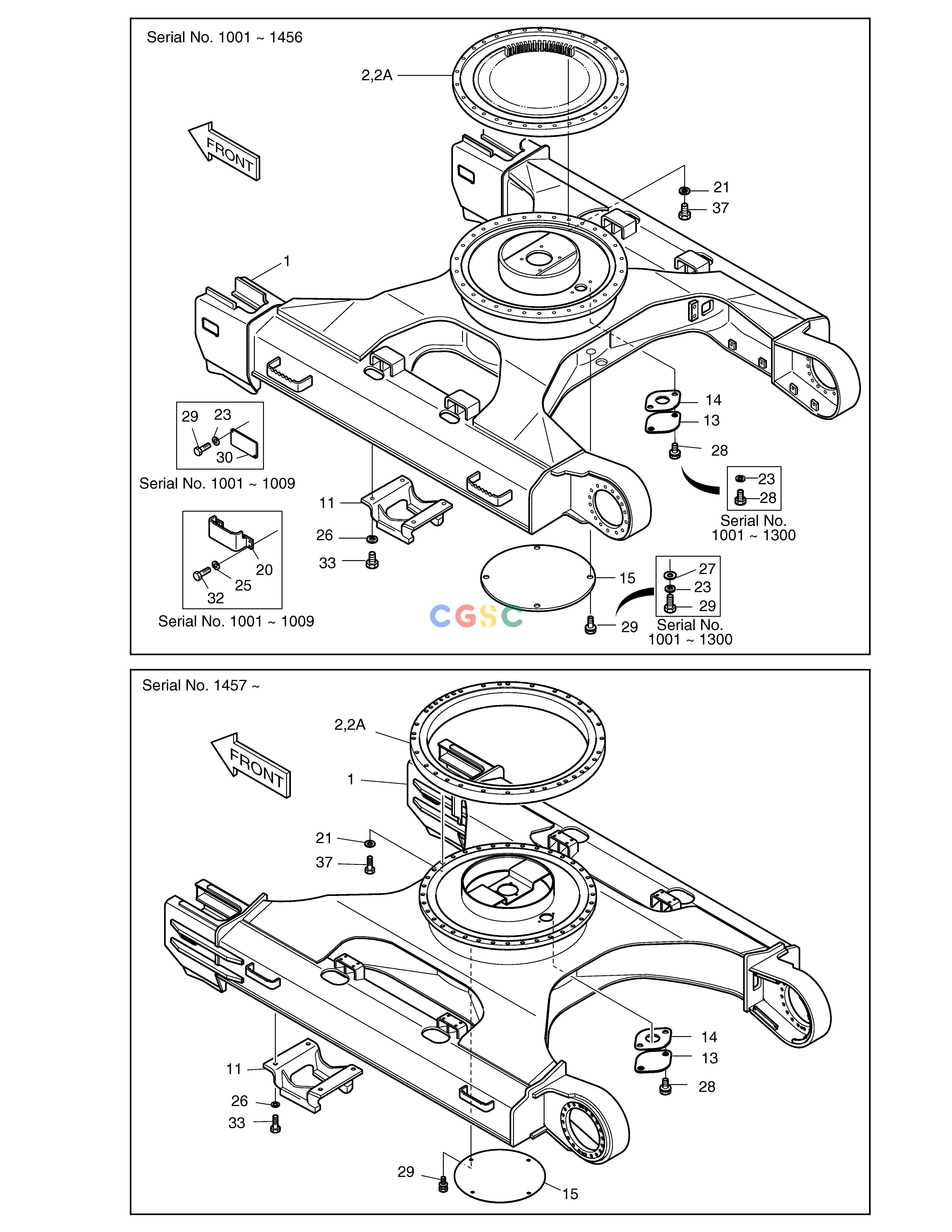 斗山零件查询TRACK FRAME SOLAR 330LC-V Doosan parts catalog online