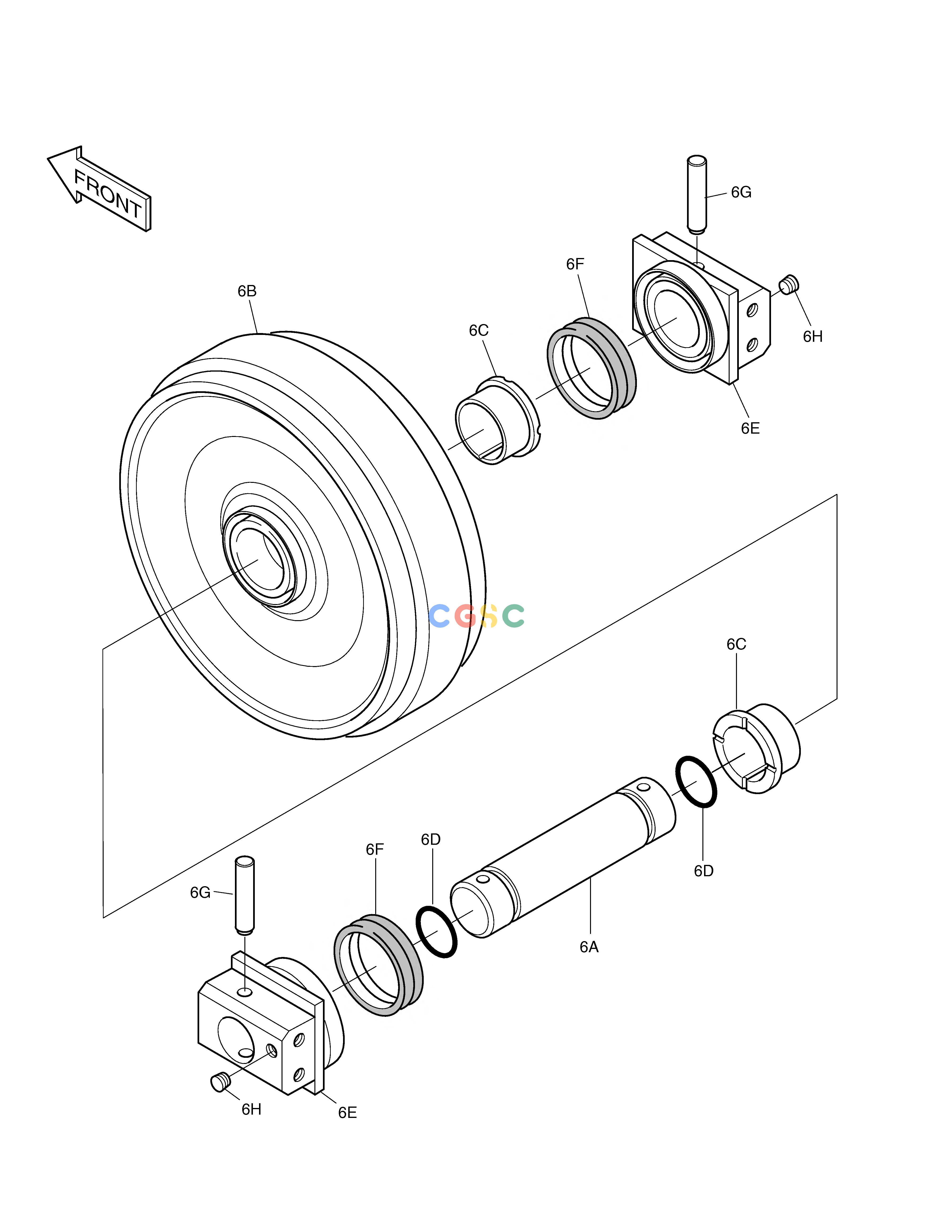斗山零件查询IDLER SOLAR 330LC-V Doosan parts catalog online