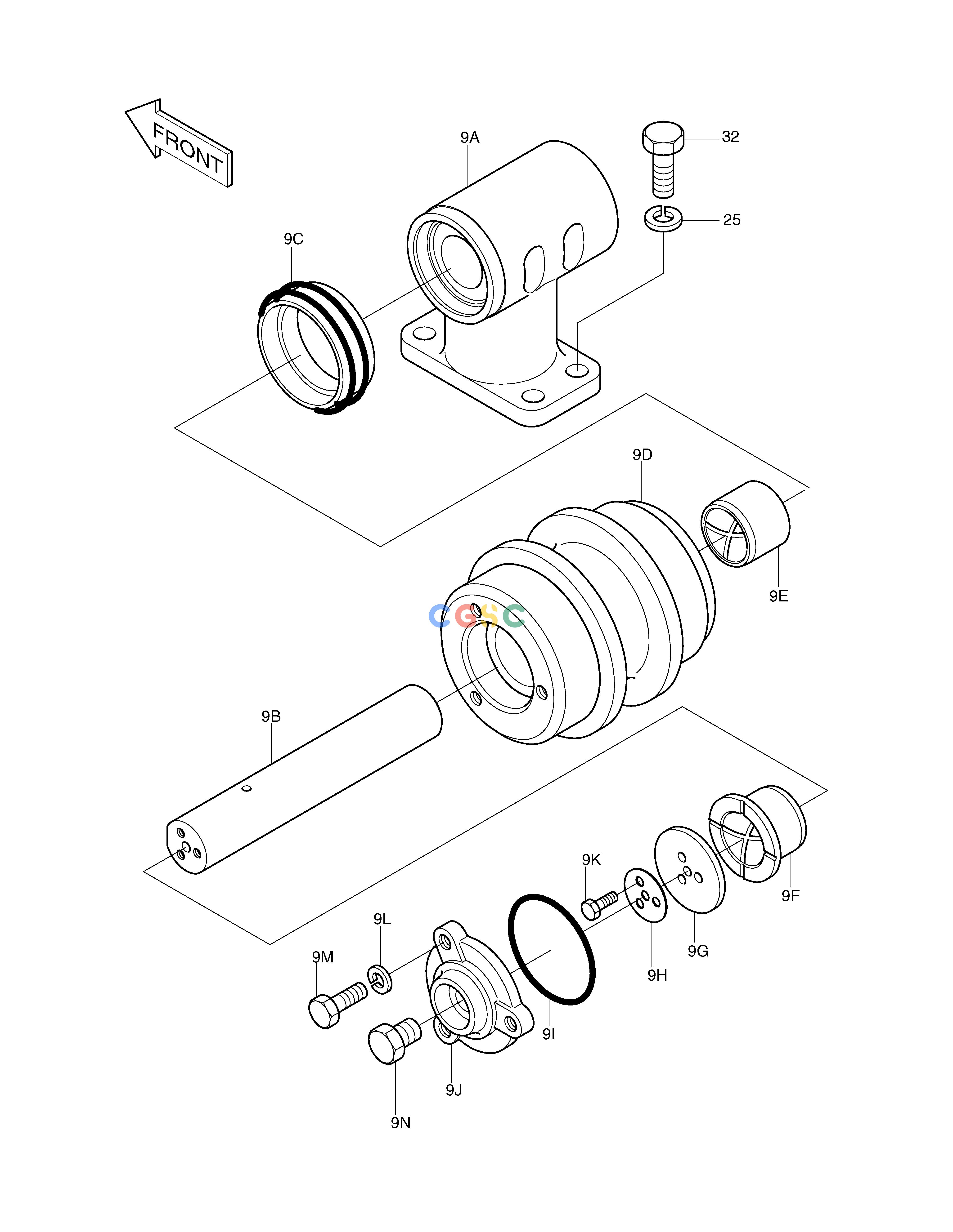斗山零件查询UPPER ROLLER SOLAR 330LC-V Doosan parts catalog online