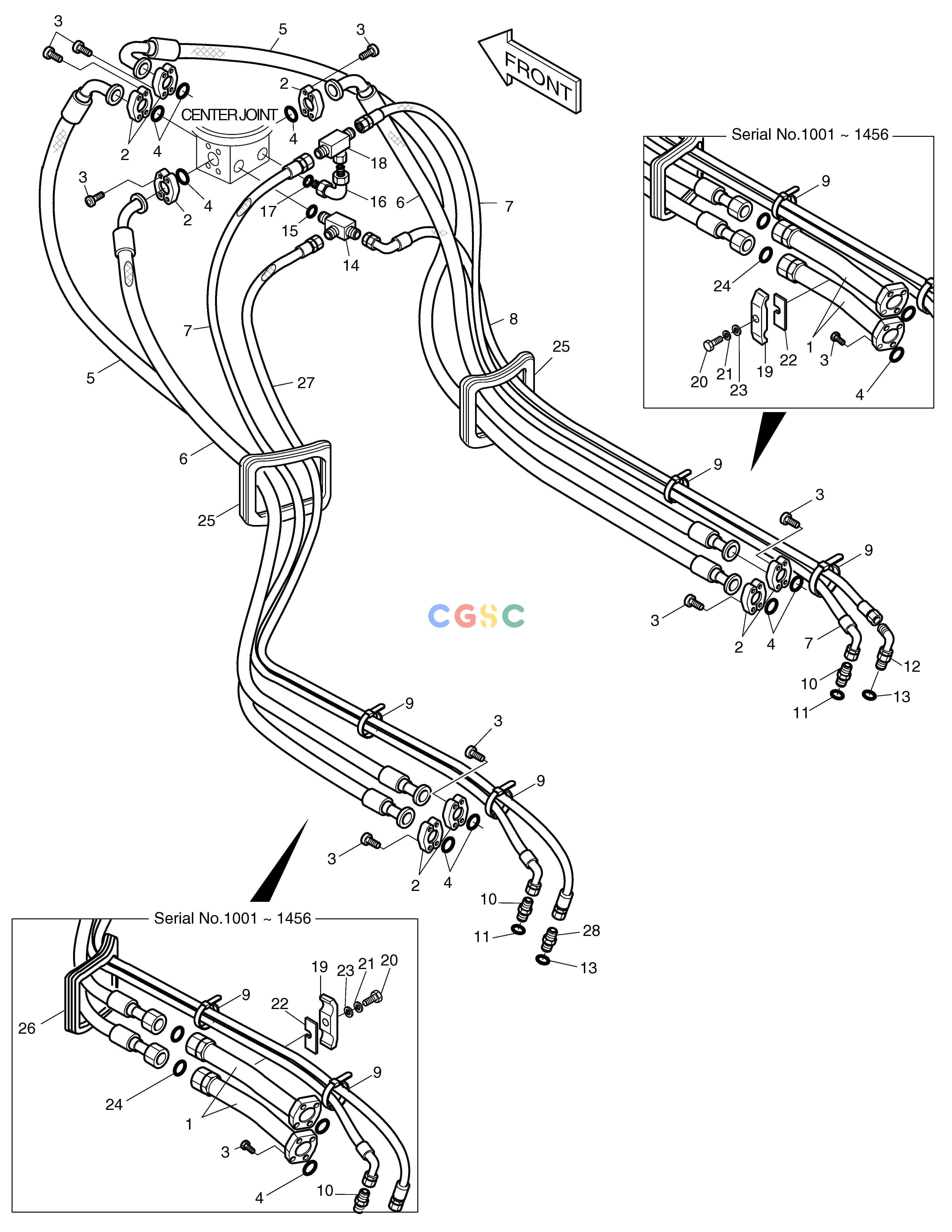斗山零件查询TRAVEL PIPING SOLAR 330LC-V Doosan parts catalog online