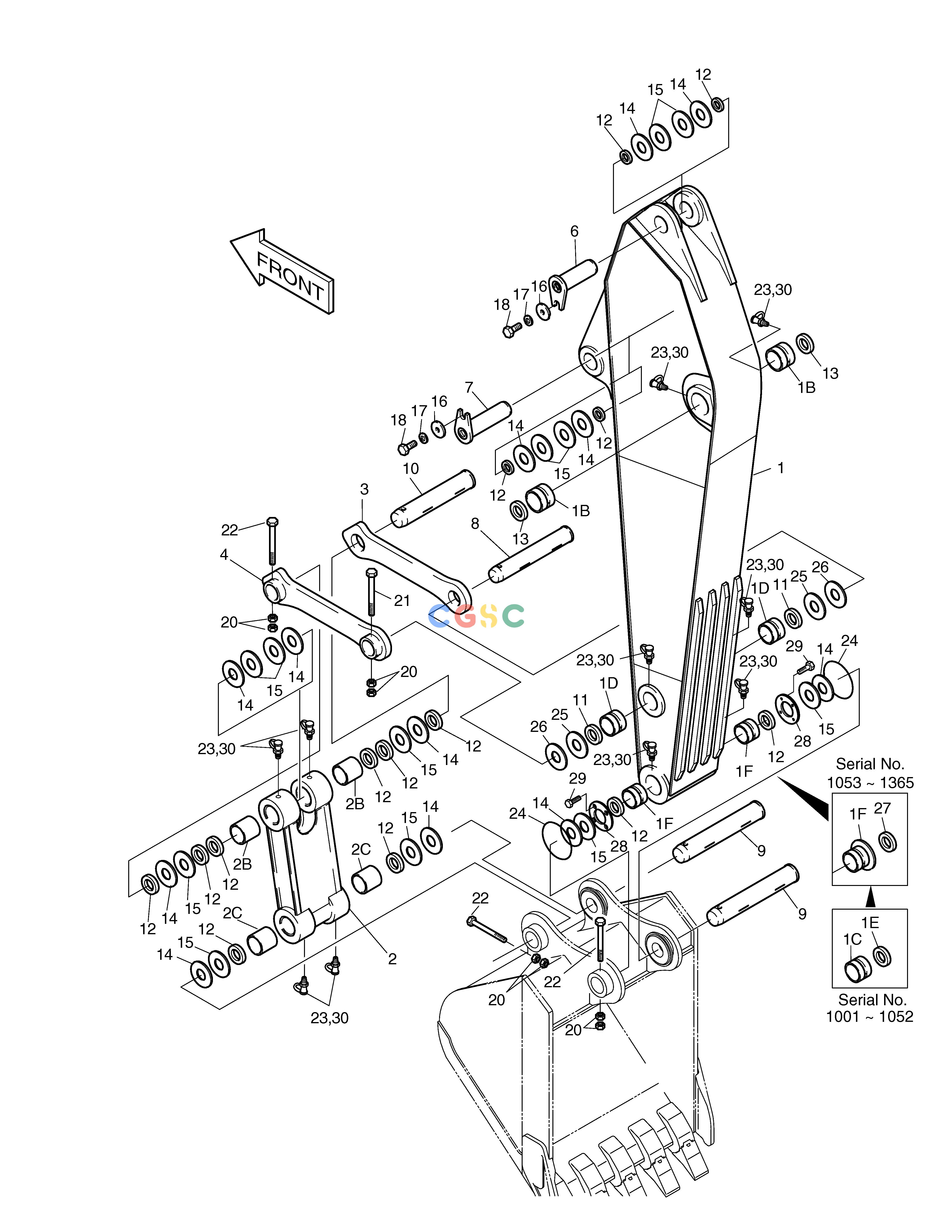 斗山零件查询ARM-3.2m SOLAR 330LC-V Doosan parts catalog online