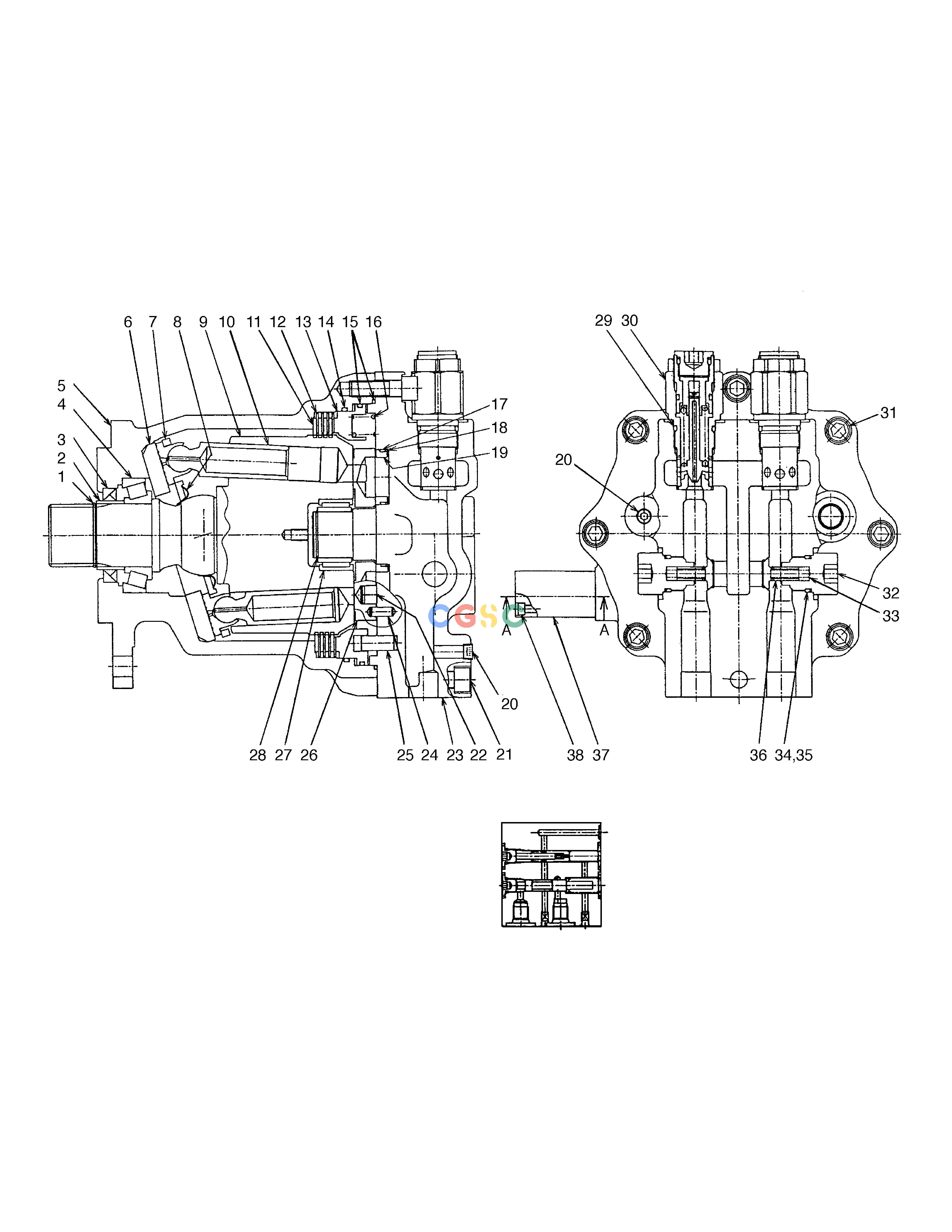 斗山零件查询SWING MOTOR SOLAR 330LC-V Doosan parts catalog online
