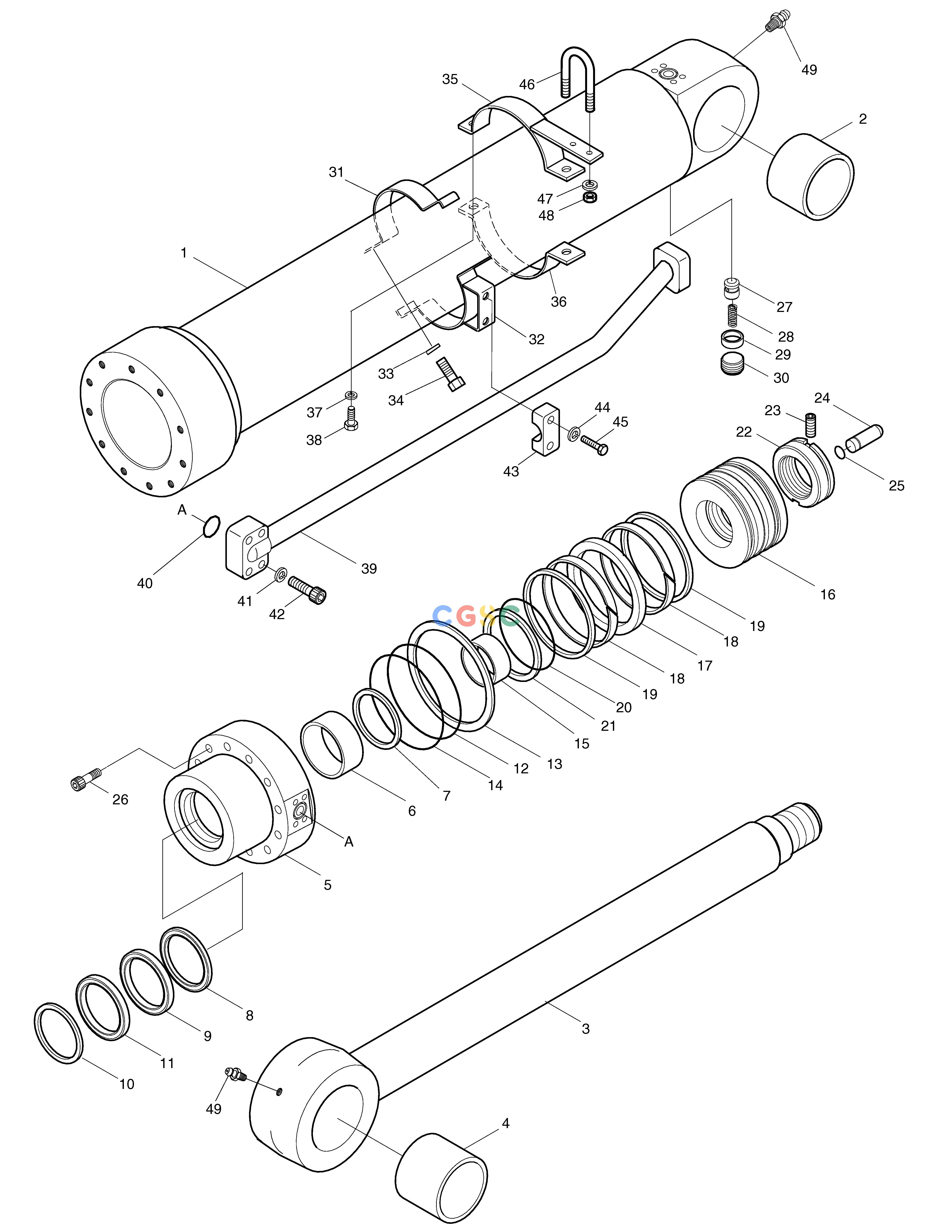 斗山零件查询ARM CYLINDER SOLAR 330LC-V Doosan parts catalog online