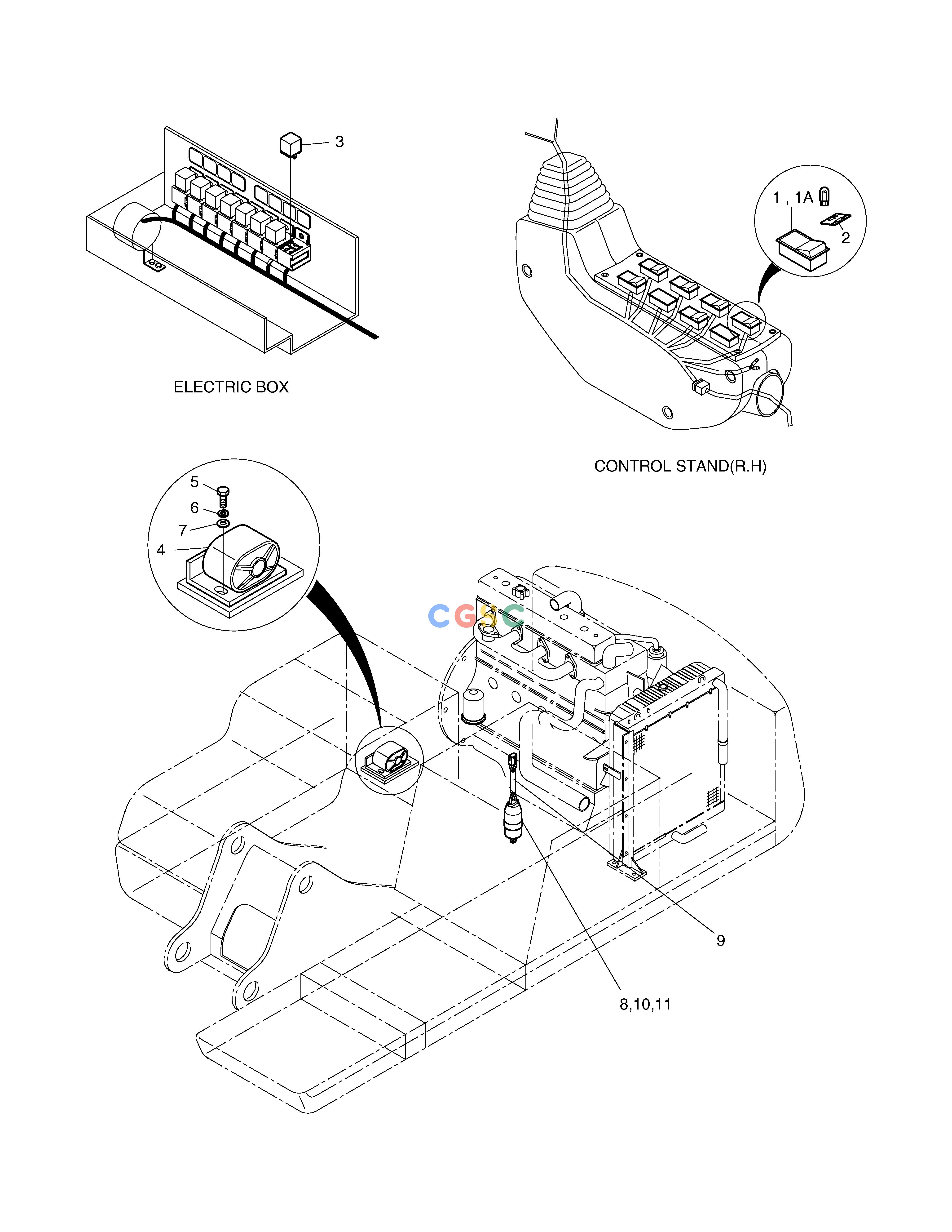斗山零件查询TRAVEL/SWING ALARM ASS'Y SOLAR 330LC-V Doosan parts catalog online