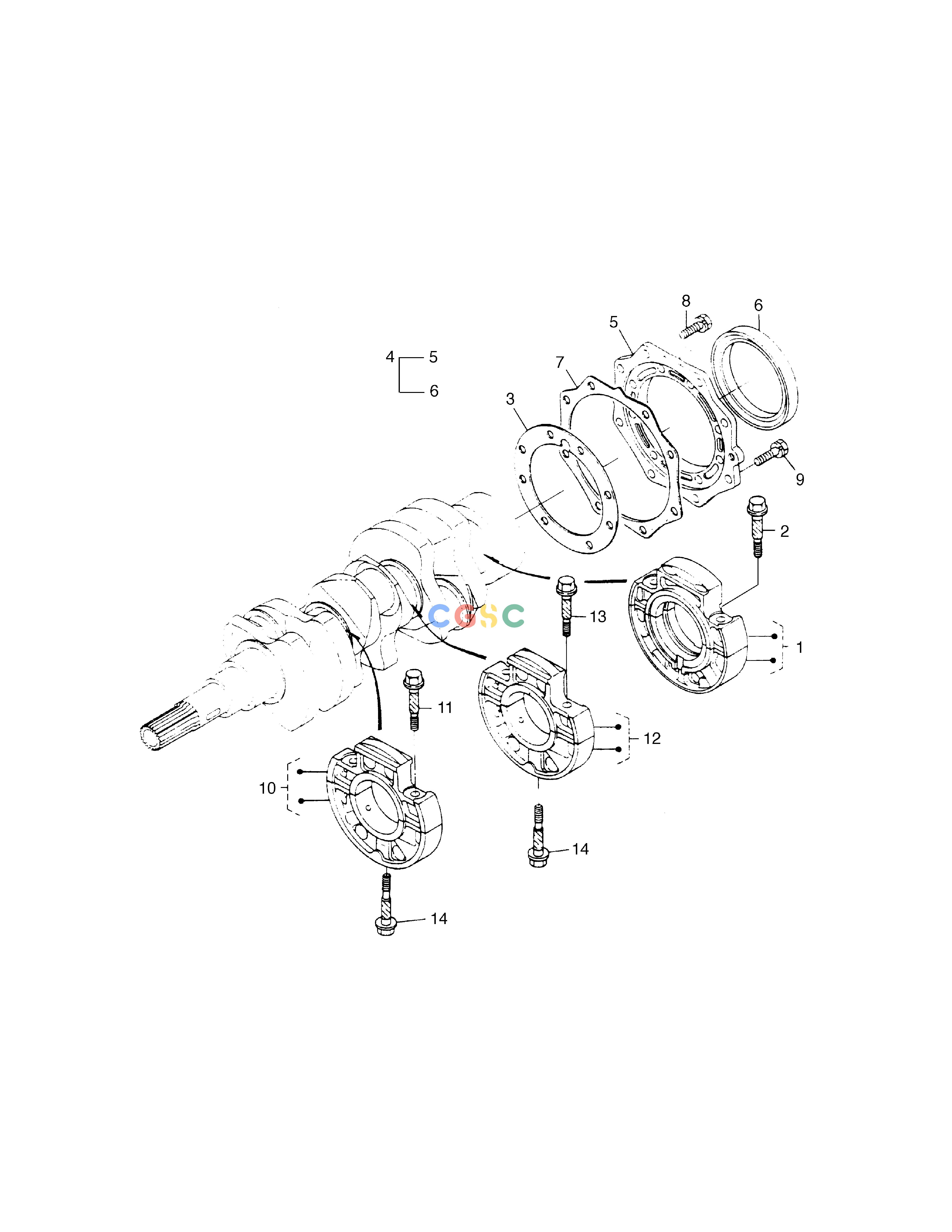 斗山零件查询MAIN BEARING CASE SOLAR 015 Doosan parts catalog online