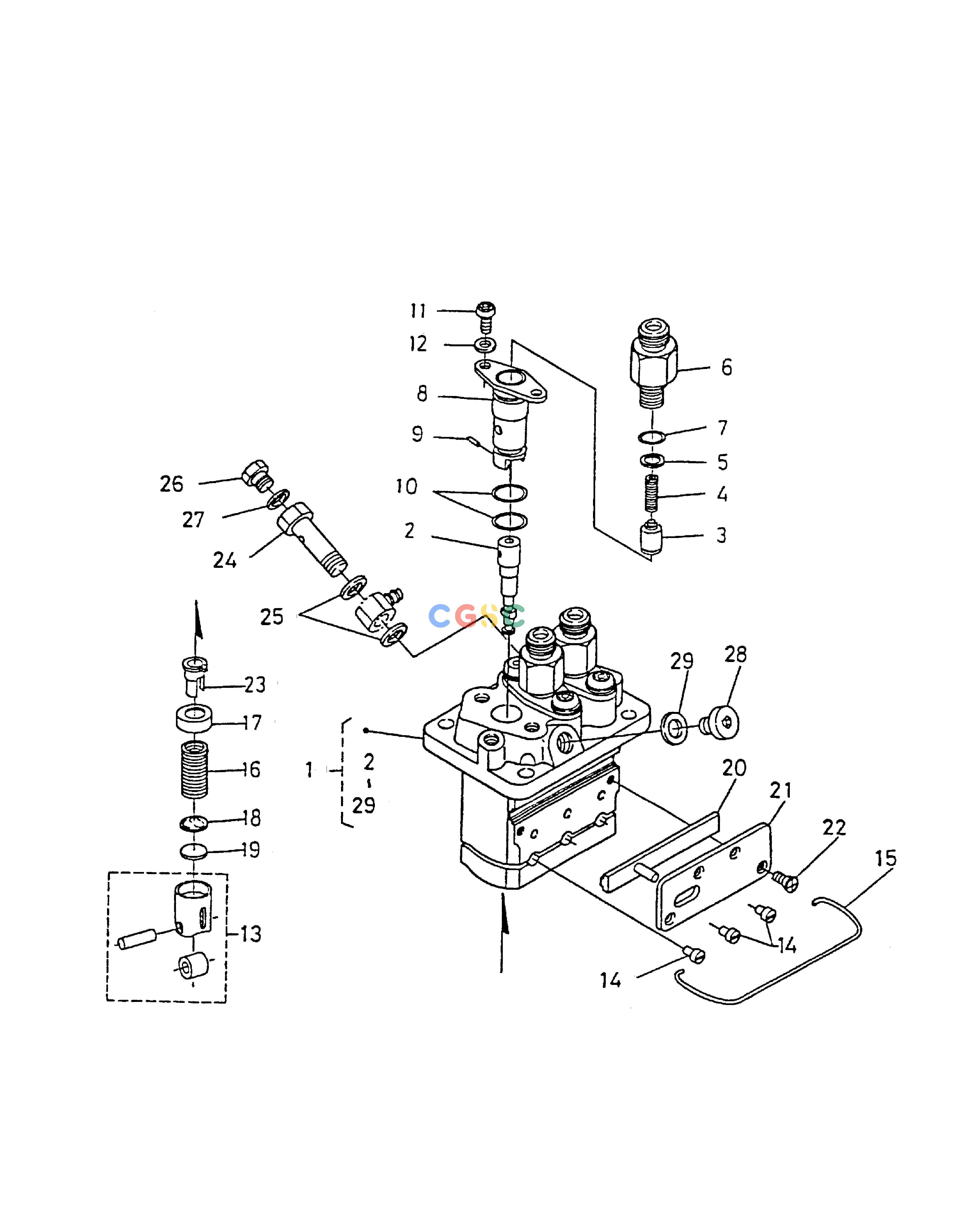 斗山零件查询INJECTION PUMP(COMPONENT PARTS) SOLAR 015 Doosan parts catalog online
