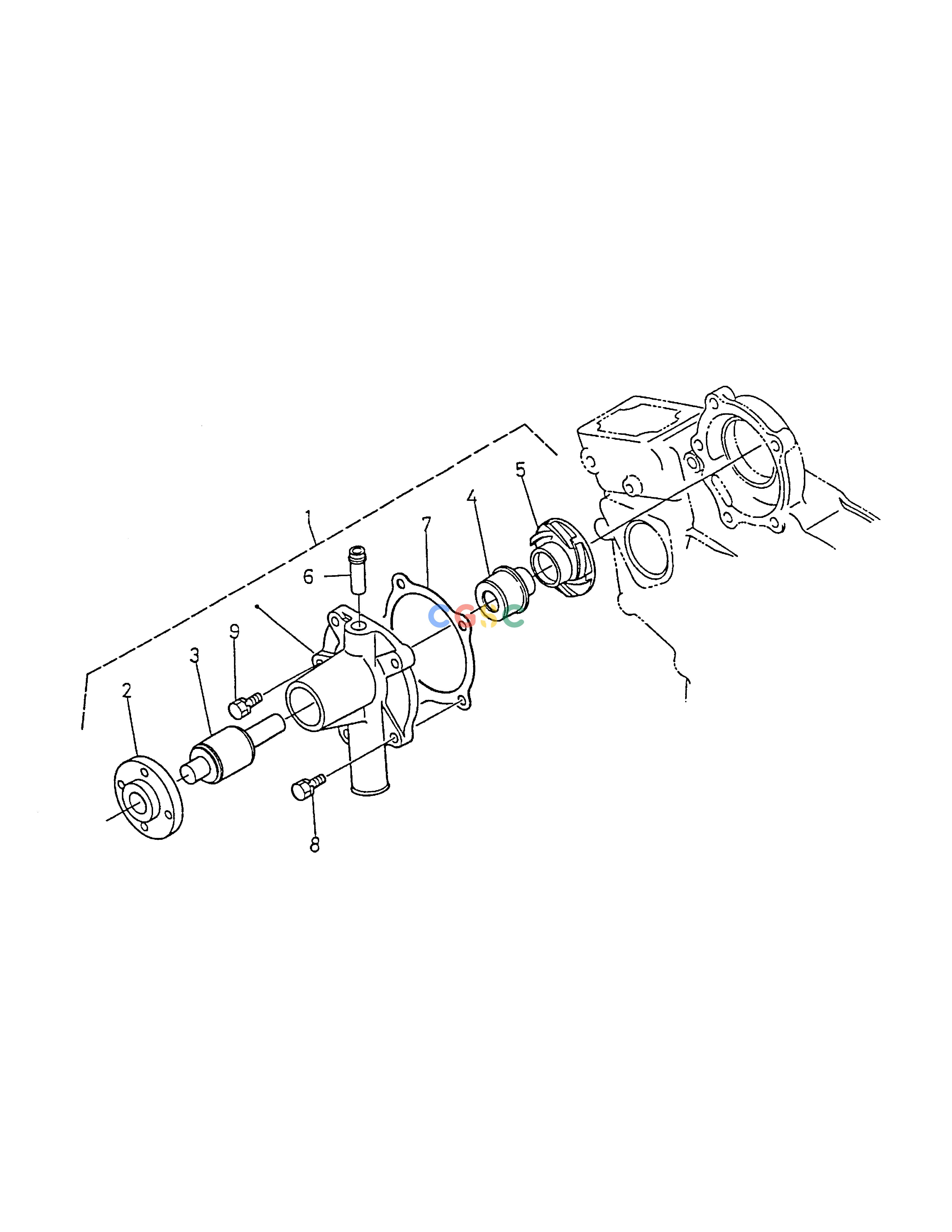 斗山零件查询WATER PUMP SOLAR 015 Doosan parts catalog online