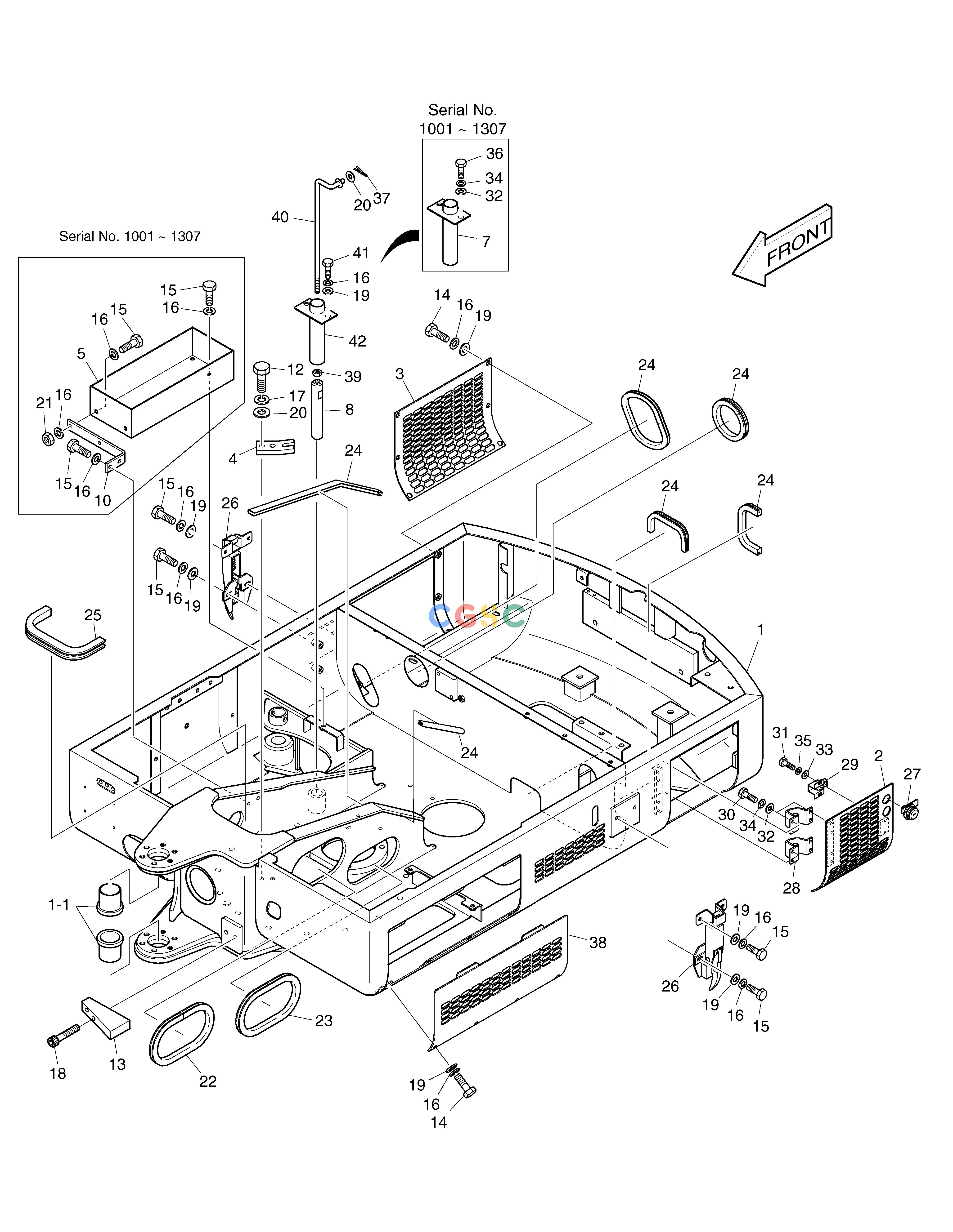 斗山零件查询MAIN FRAME SOLAR 015 Doosan parts catalog online