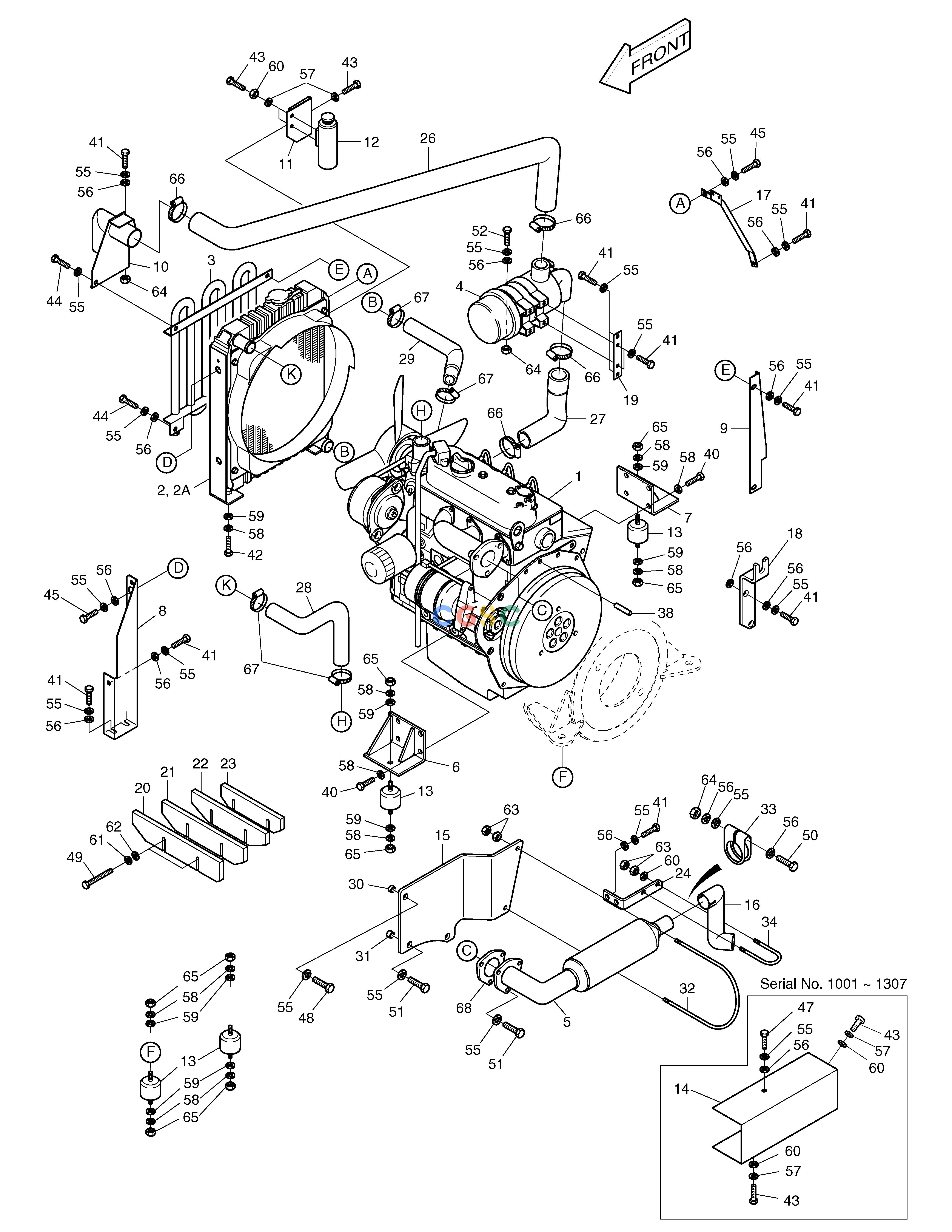 斗山零件查询ENGINE MOUNTING SOLAR 015 Doosan parts catalog online