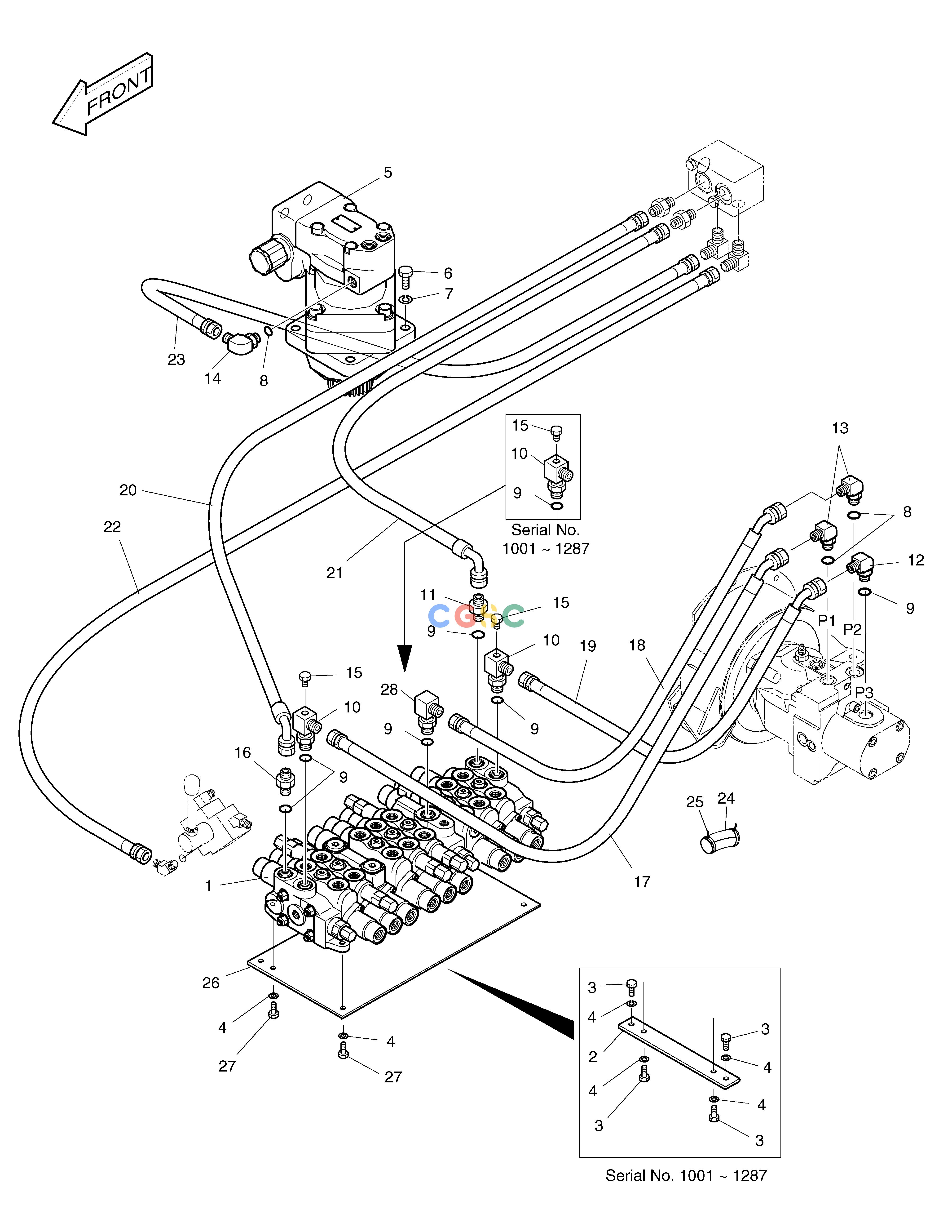 斗山零件查询MAIN PIPING(1) SOLAR 015 Doosan parts catalog online