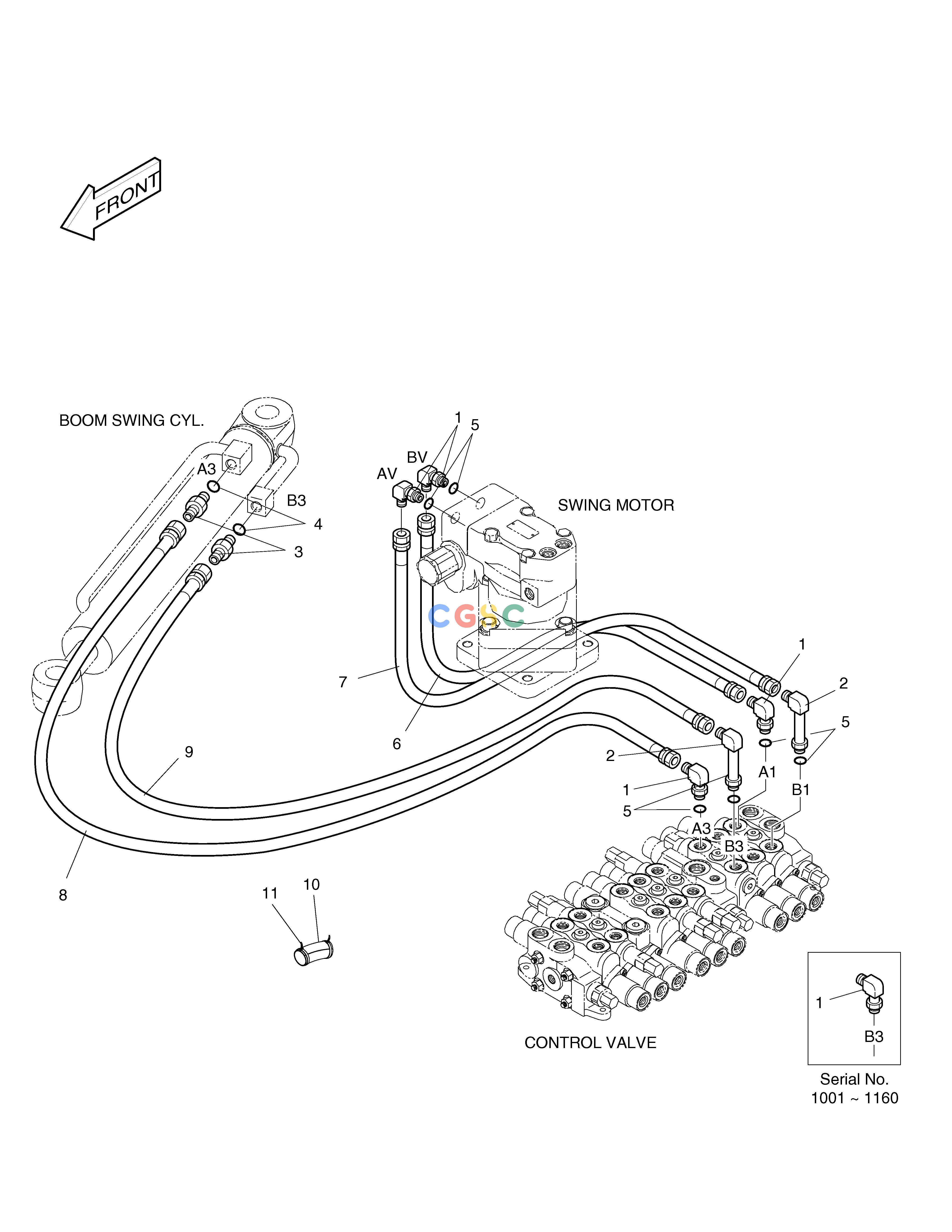 斗山零件查询MAIN PIPING(3) SOLAR 015 Doosan parts catalog online