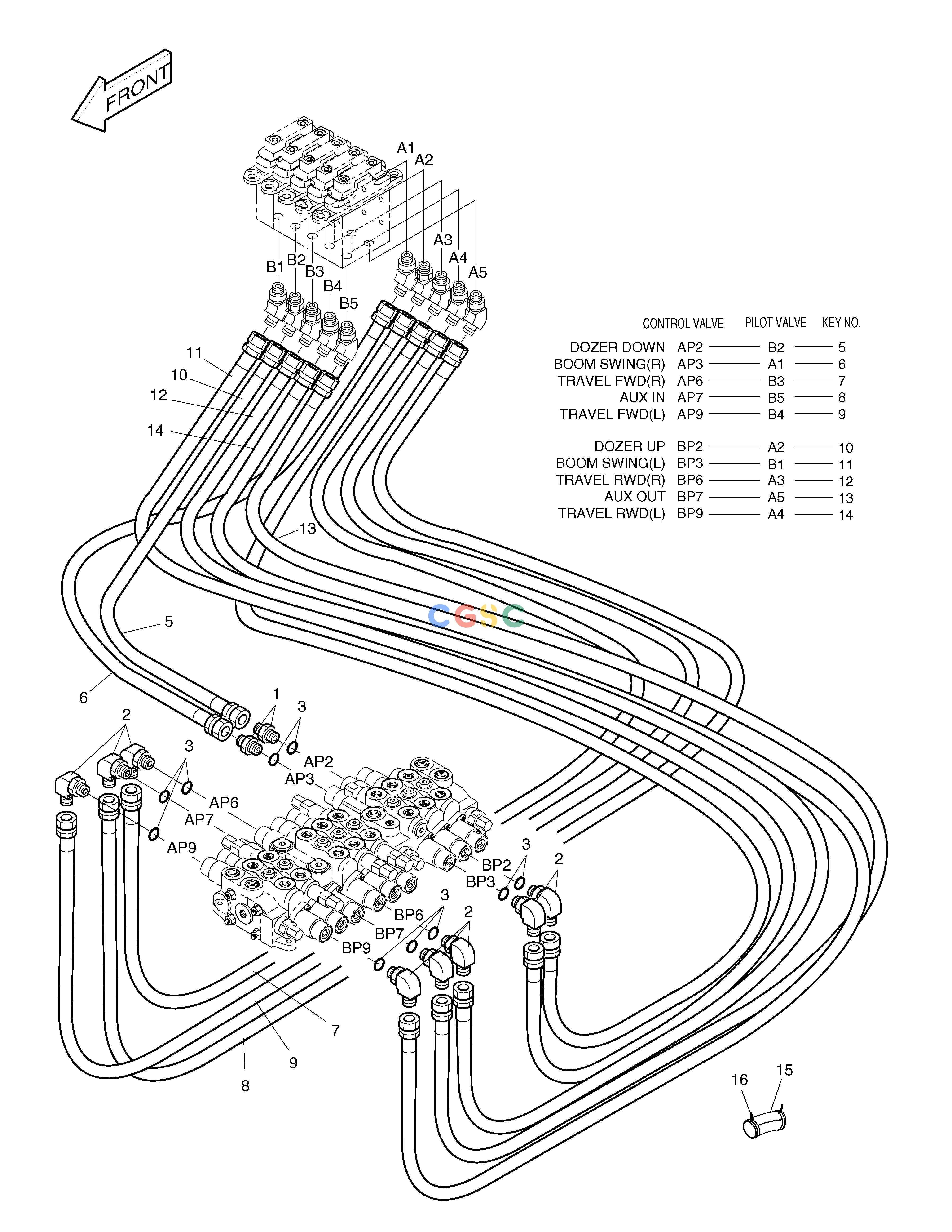 斗山零件查询PILOT PIPING(3) SOLAR 015 Doosan parts catalog online
