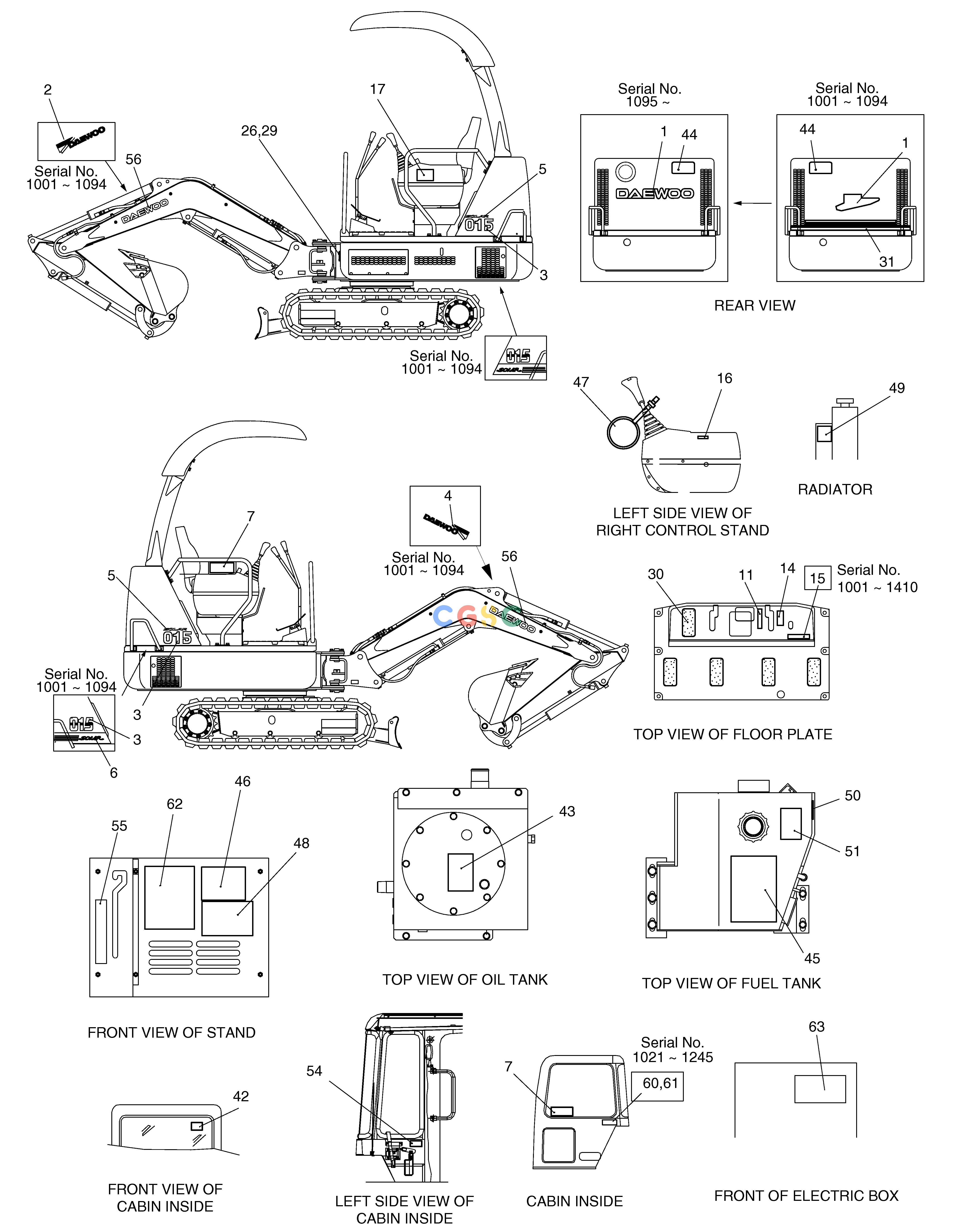 斗山零件查询NAME PLATE-JAPANESE SOLAR 015 Doosan parts catalog online