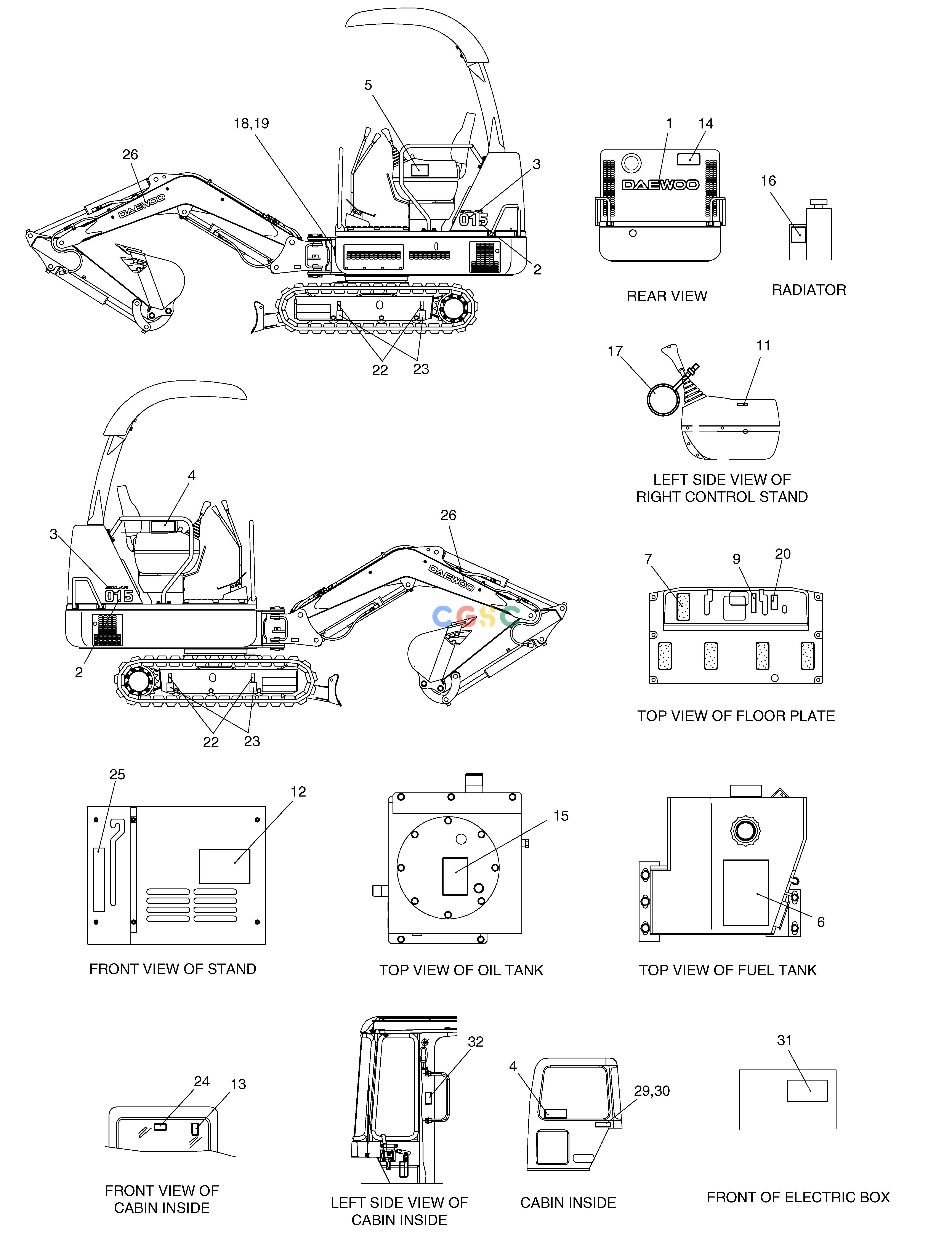 斗山零件查询NAME PLATE-EUROPE SOLAR 015 Doosan parts catalog online