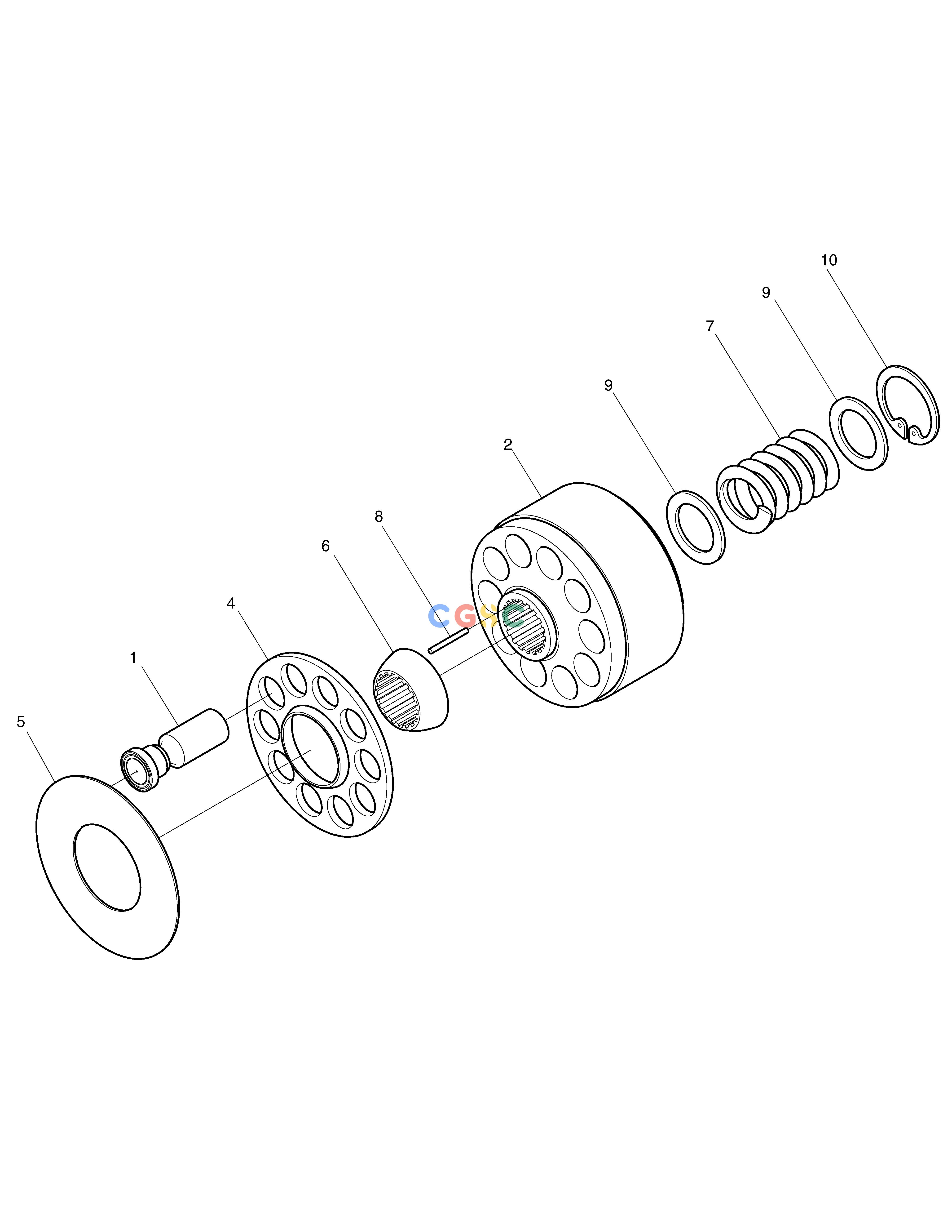 斗山零件查询MAIN PUMP-PISTON SOLAR 015 Doosan parts catalog online