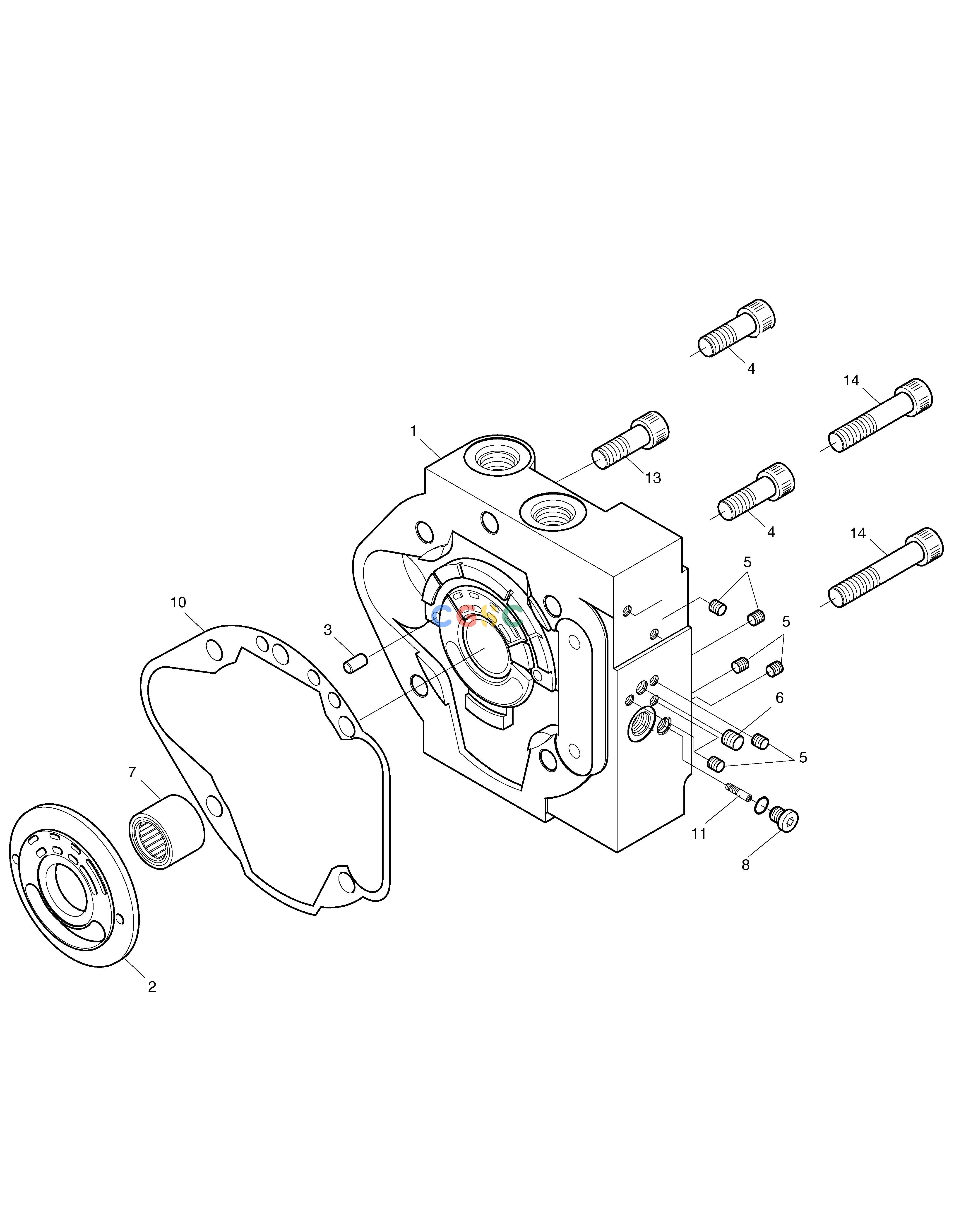 斗山零件查询MAIN PUMP-VALVE BLOCK SOLAR 015 Doosan parts catalog online