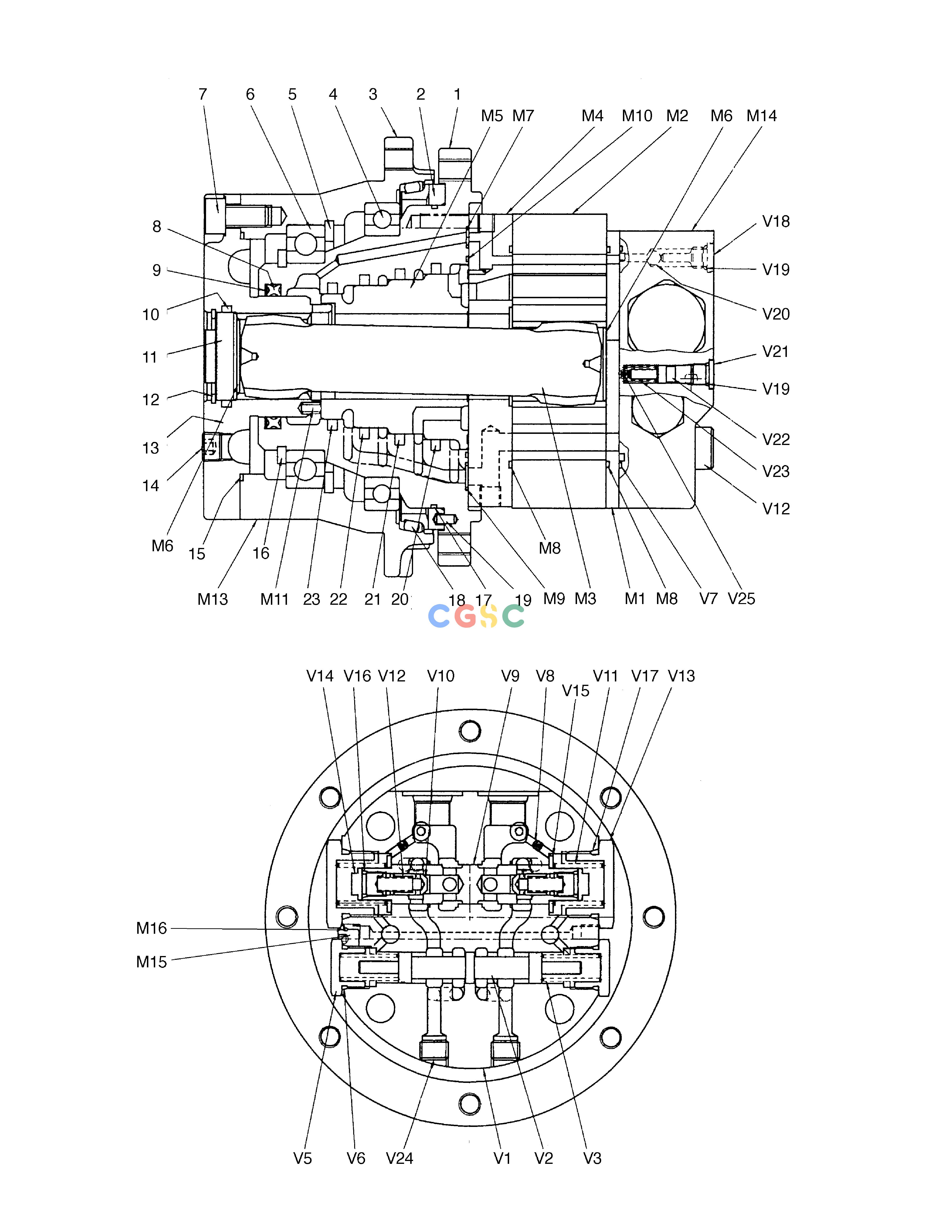 斗山零件查询TRAVEL MOTOR SOLAR 015 Doosan parts catalog online