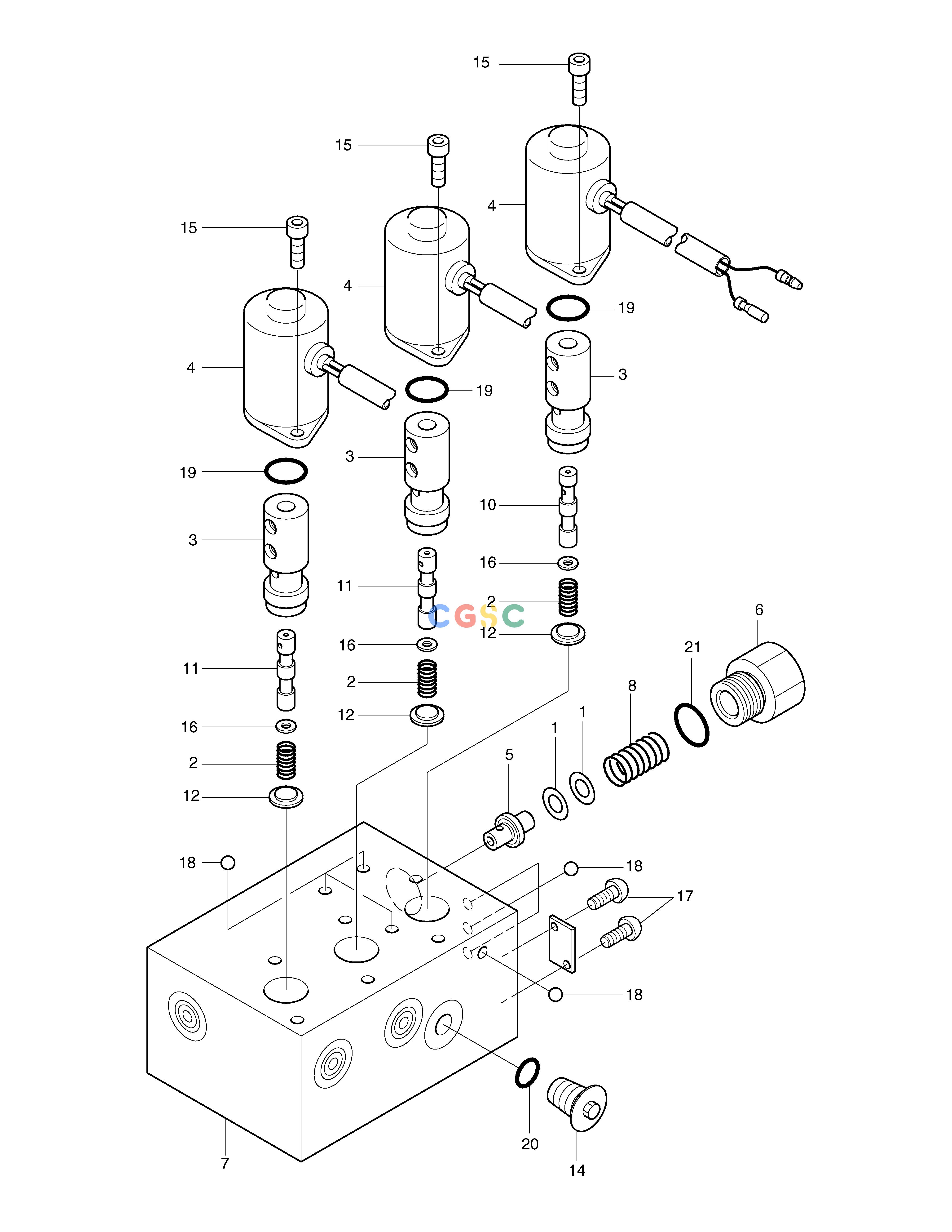 斗山零件查询SOLENOID VALVE SOLAR 015 Doosan parts catalog online