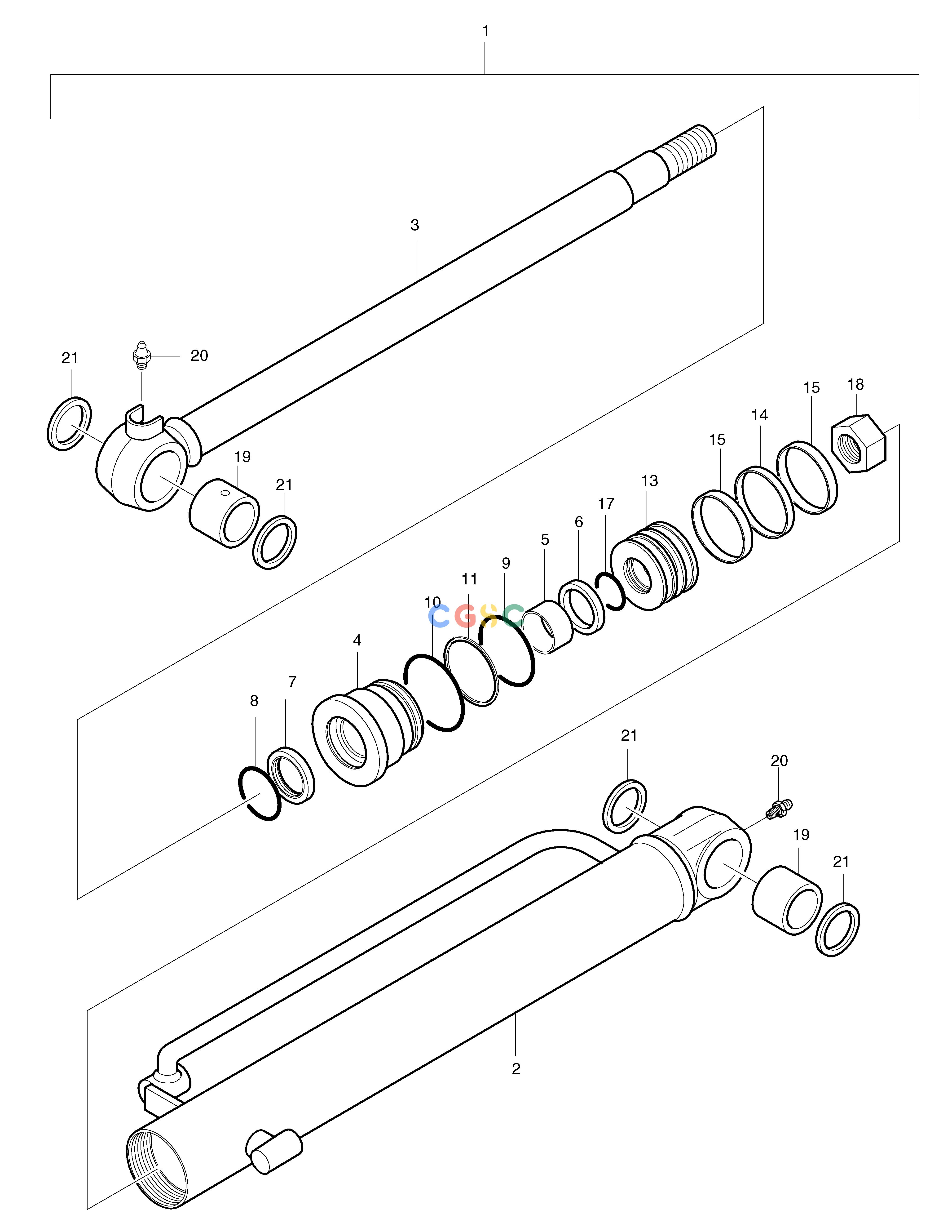 斗山零件查询ARM CYLINDER SOLAR 015 Doosan parts catalog online
