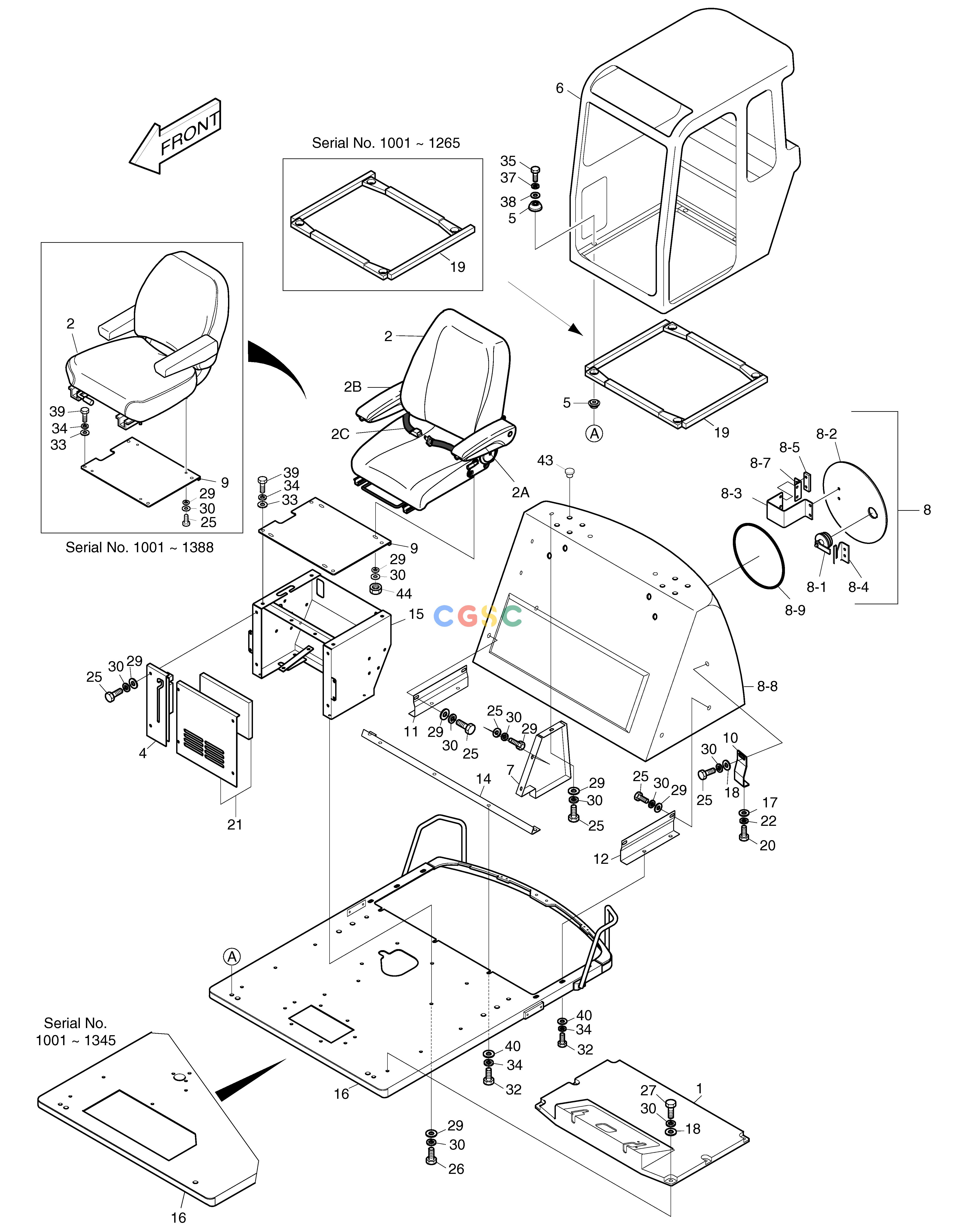 斗山零件查询CABIN ASS'Y SOLAR 015 Doosan parts catalog online