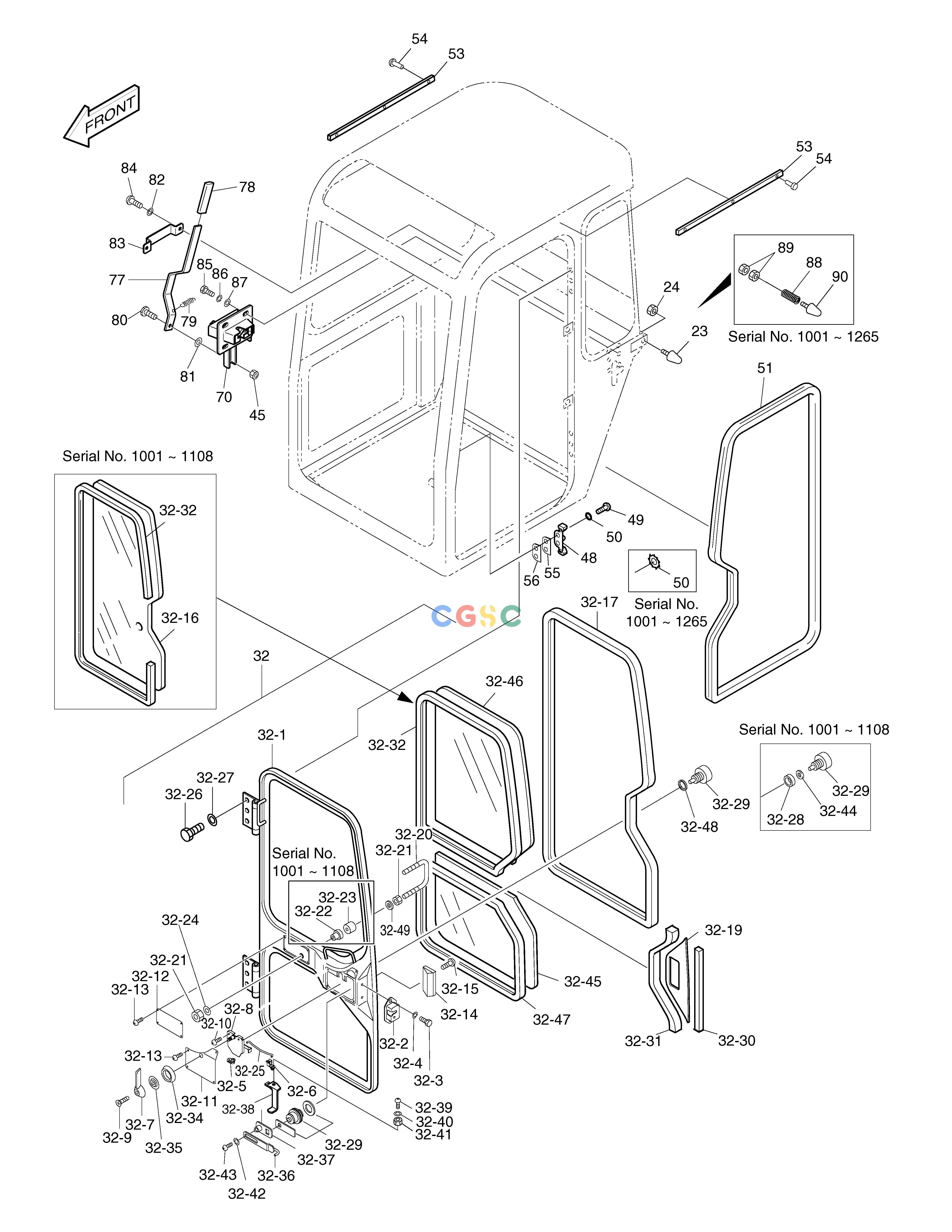 斗山零件查询CABIN(2) SOLAR 015 Doosan parts catalog online