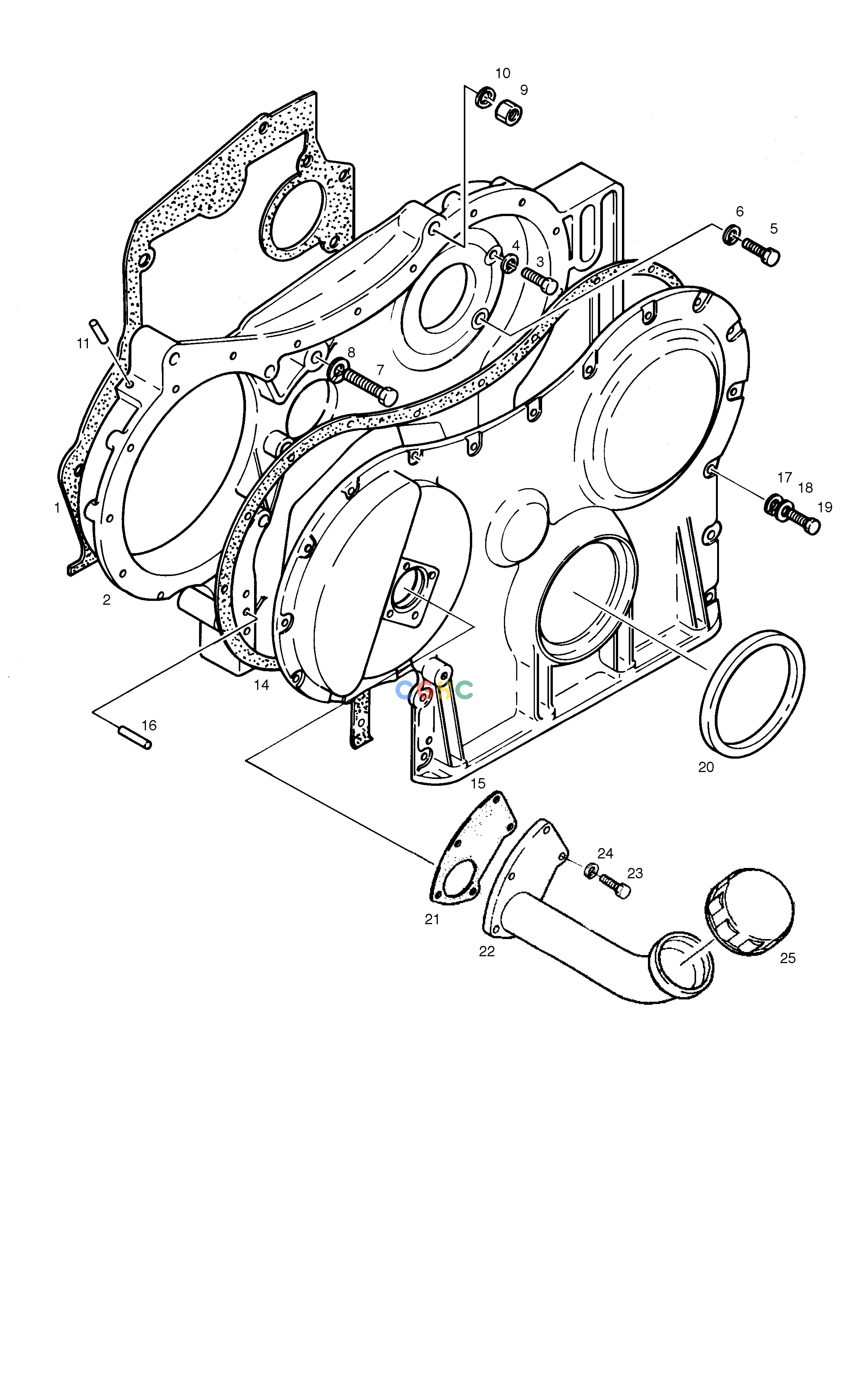 斗山零件查询TIMING GEAR CASE MEGA 300 Doosan parts catalog online