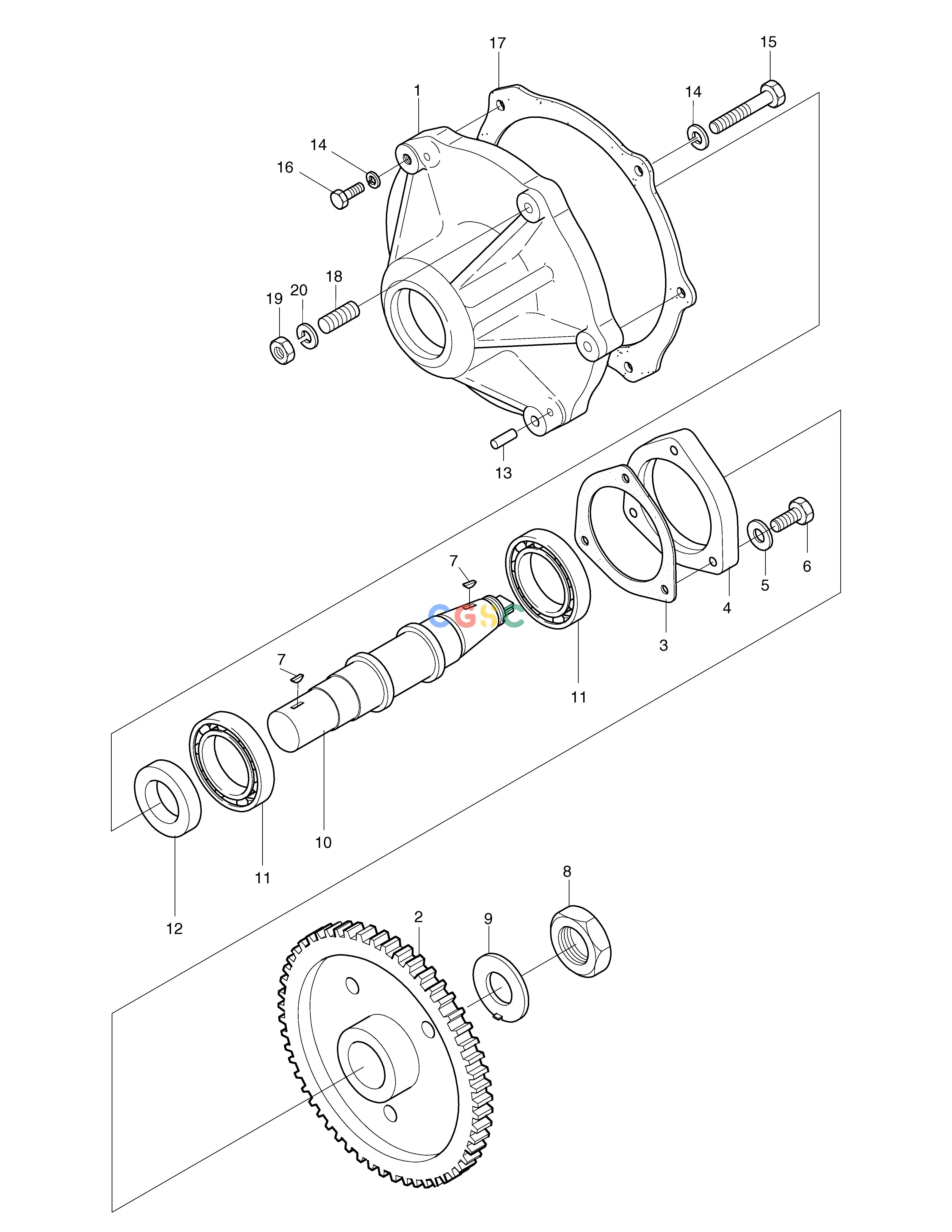 斗山零件查询BEARING CASE MEGA 300 Doosan parts catalog online