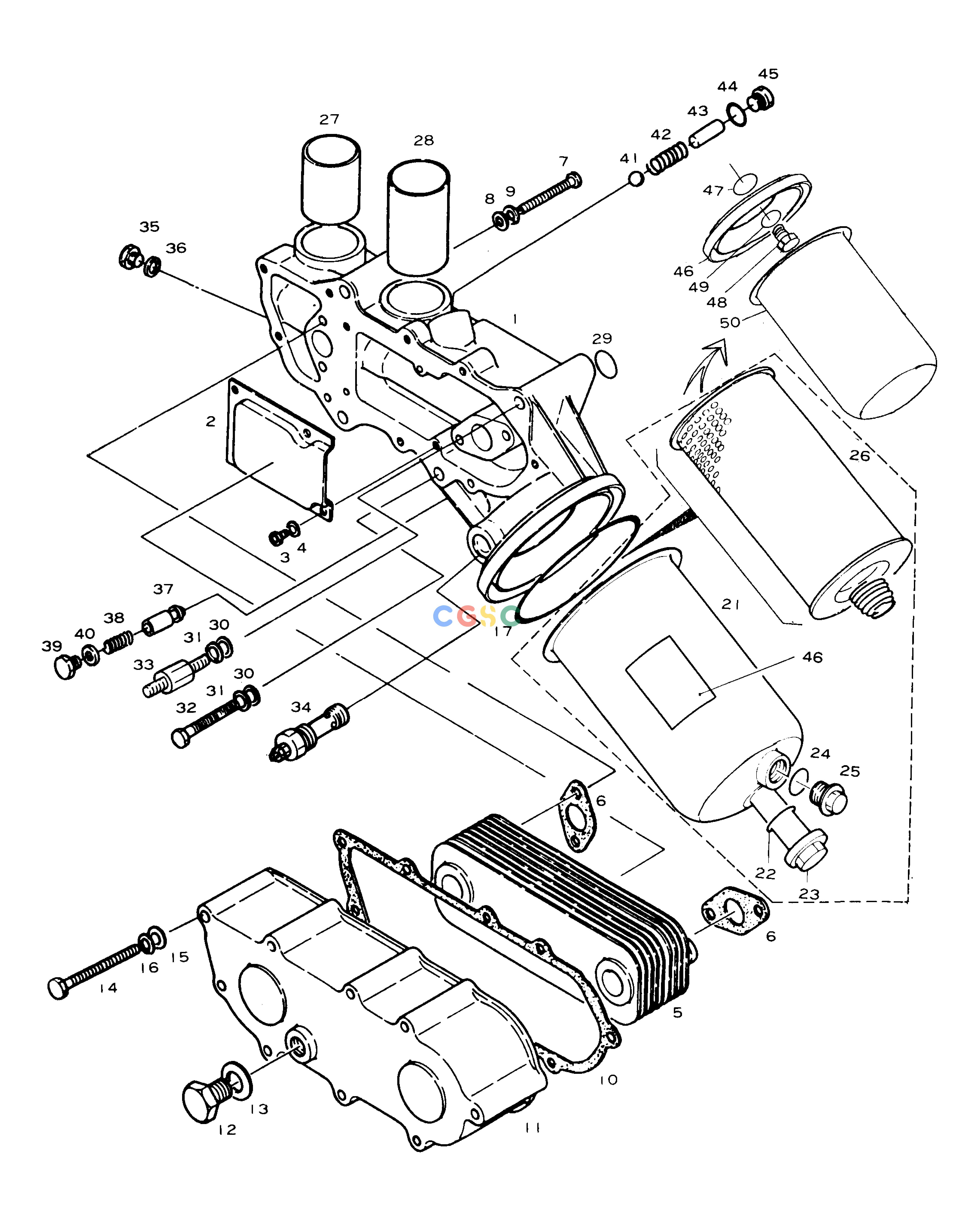 斗山零件查询OIL COOLER MEGA 300 Doosan parts catalog online