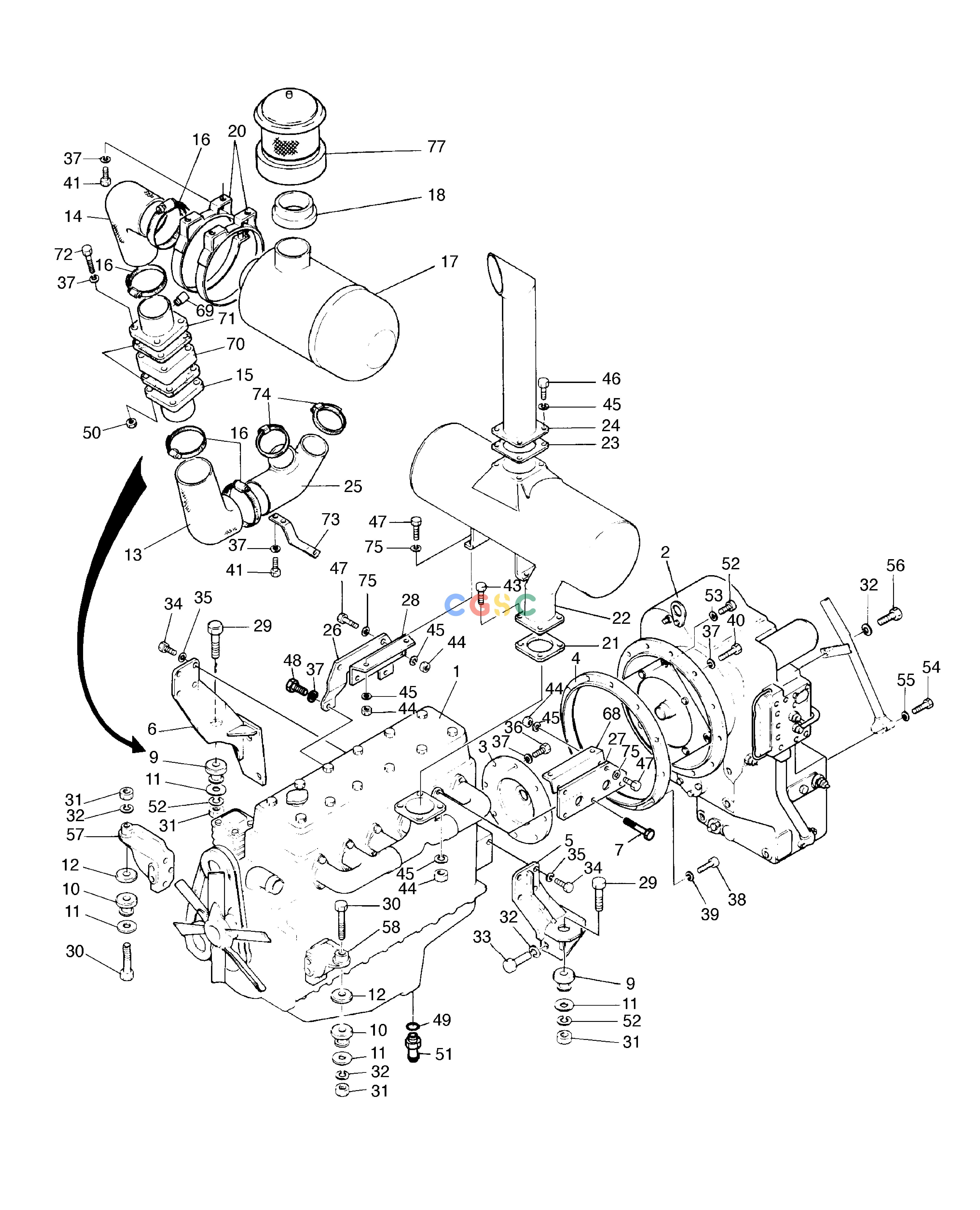 斗山零件查询ENGINE MOUNTING MEGA 300 Doosan parts catalog online
