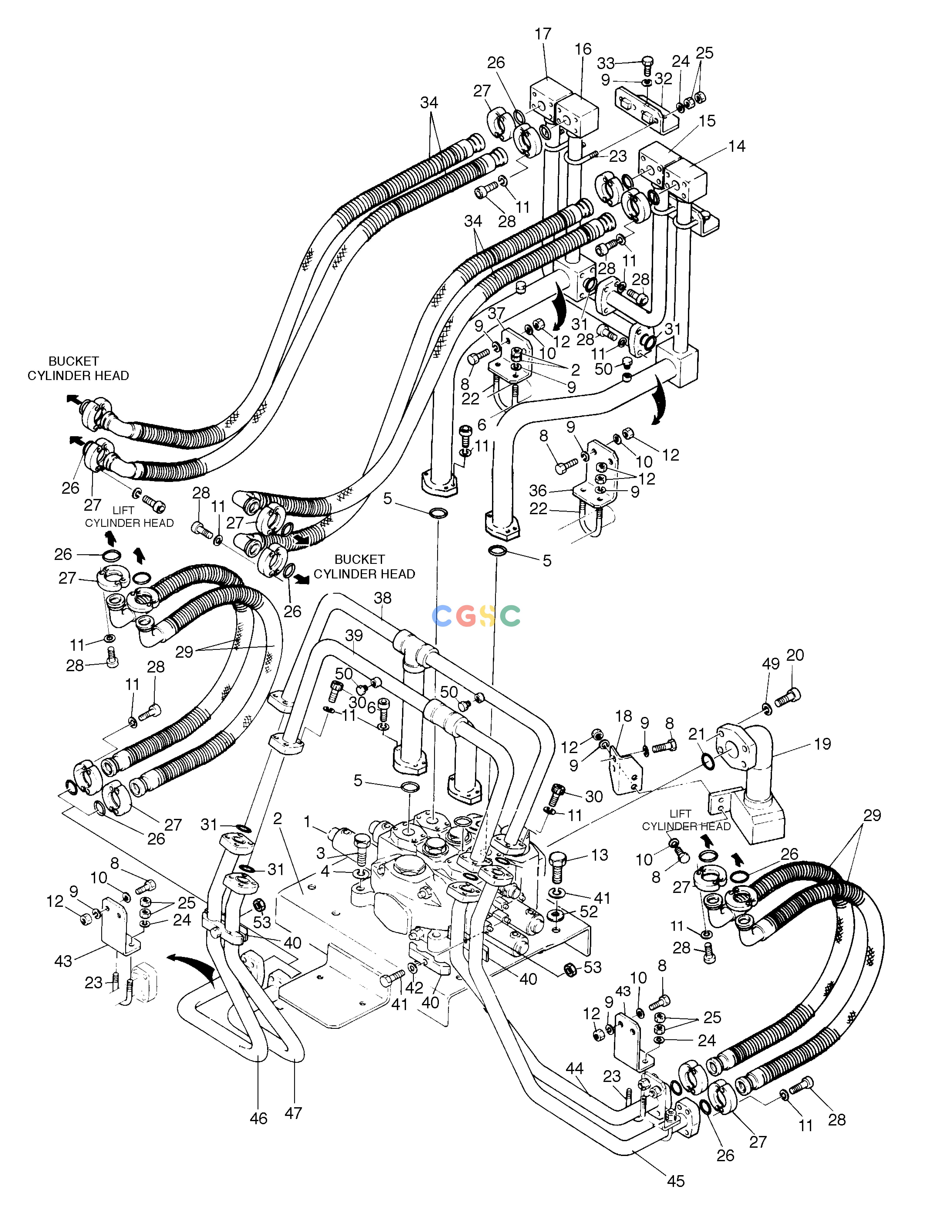 斗山零件查询MAIN PIPING(STANDARD)(2) MEGA 300 Doosan parts catalog online