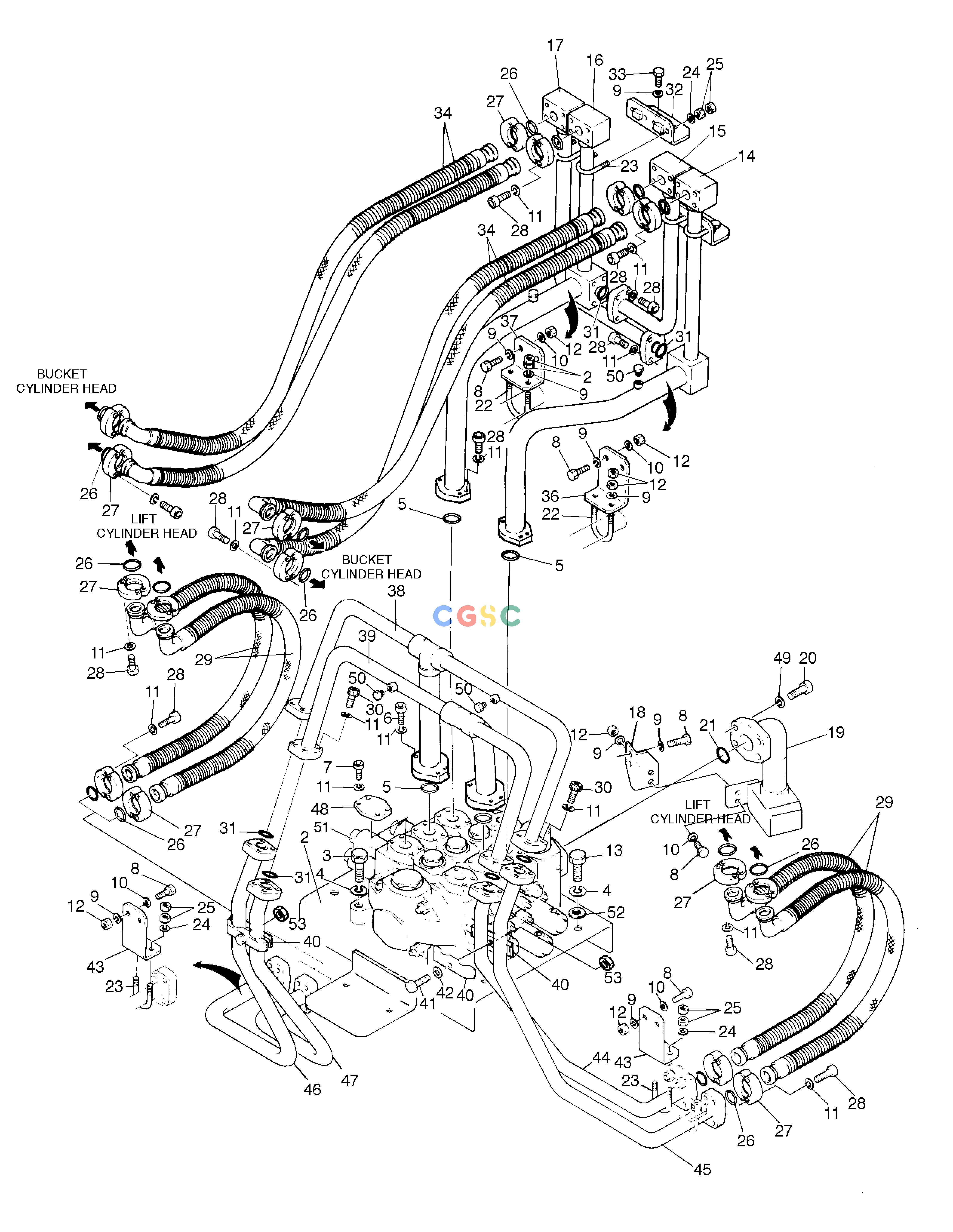 斗山零件查询MAIN PIPING(OPTION)(3) MEGA 300 Doosan parts catalog online