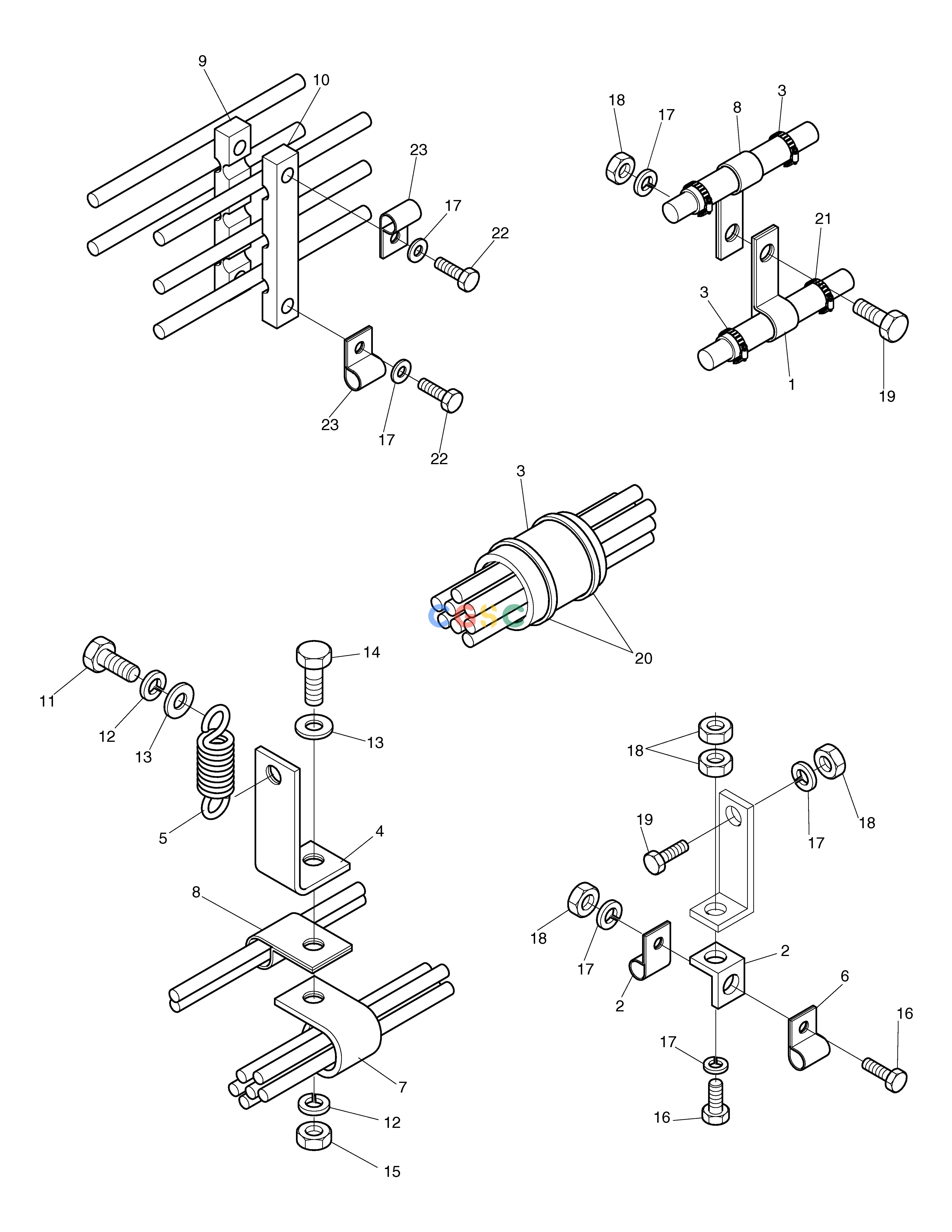 斗山零件查询HOSE CLAMPING MEGA 300 Doosan parts catalog online