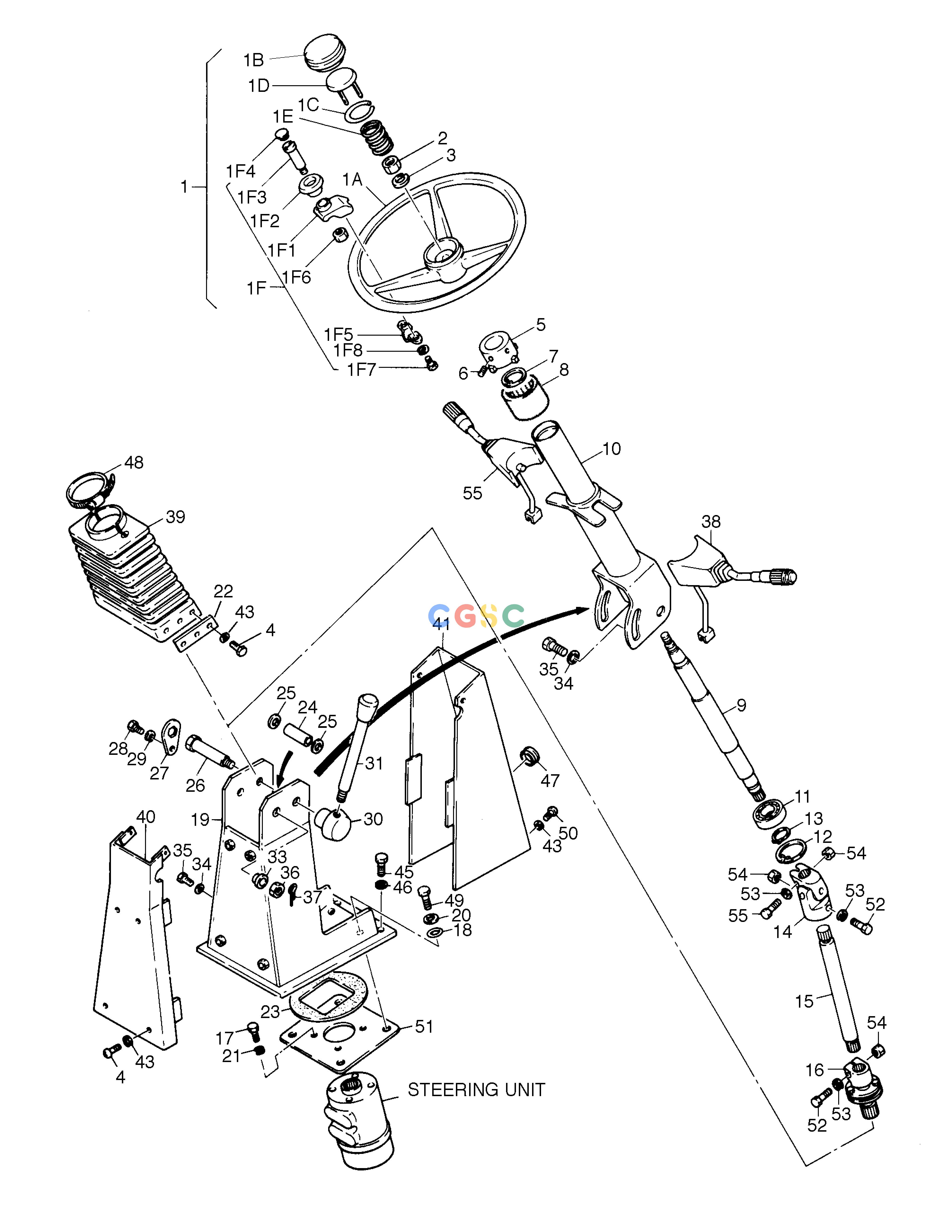 斗山零件查询STEERING ASS'Y MEGA 300 Doosan parts catalog online