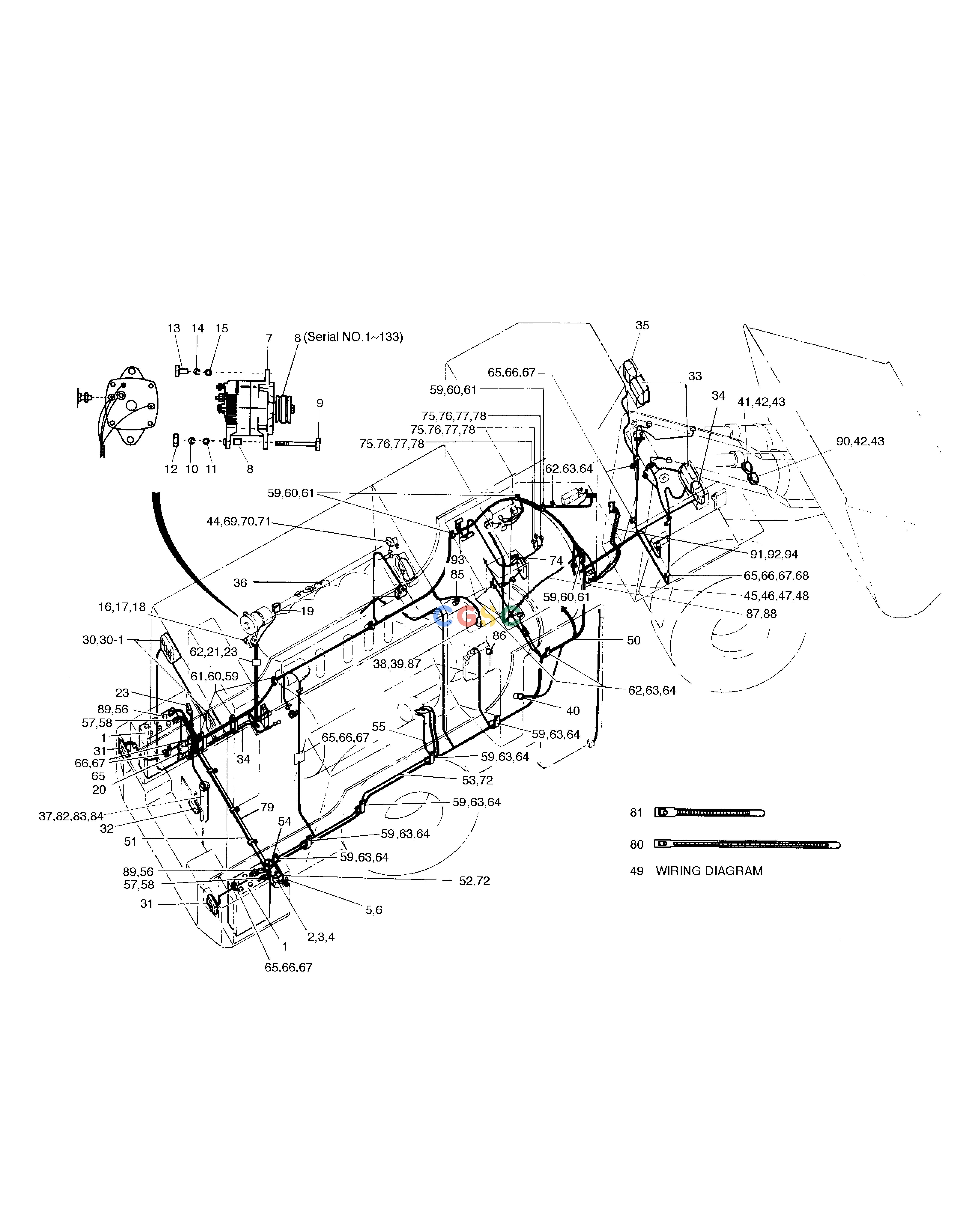 斗山零件查询ELECTRIC PARTS(2) MEGA 300 Doosan parts catalog online
