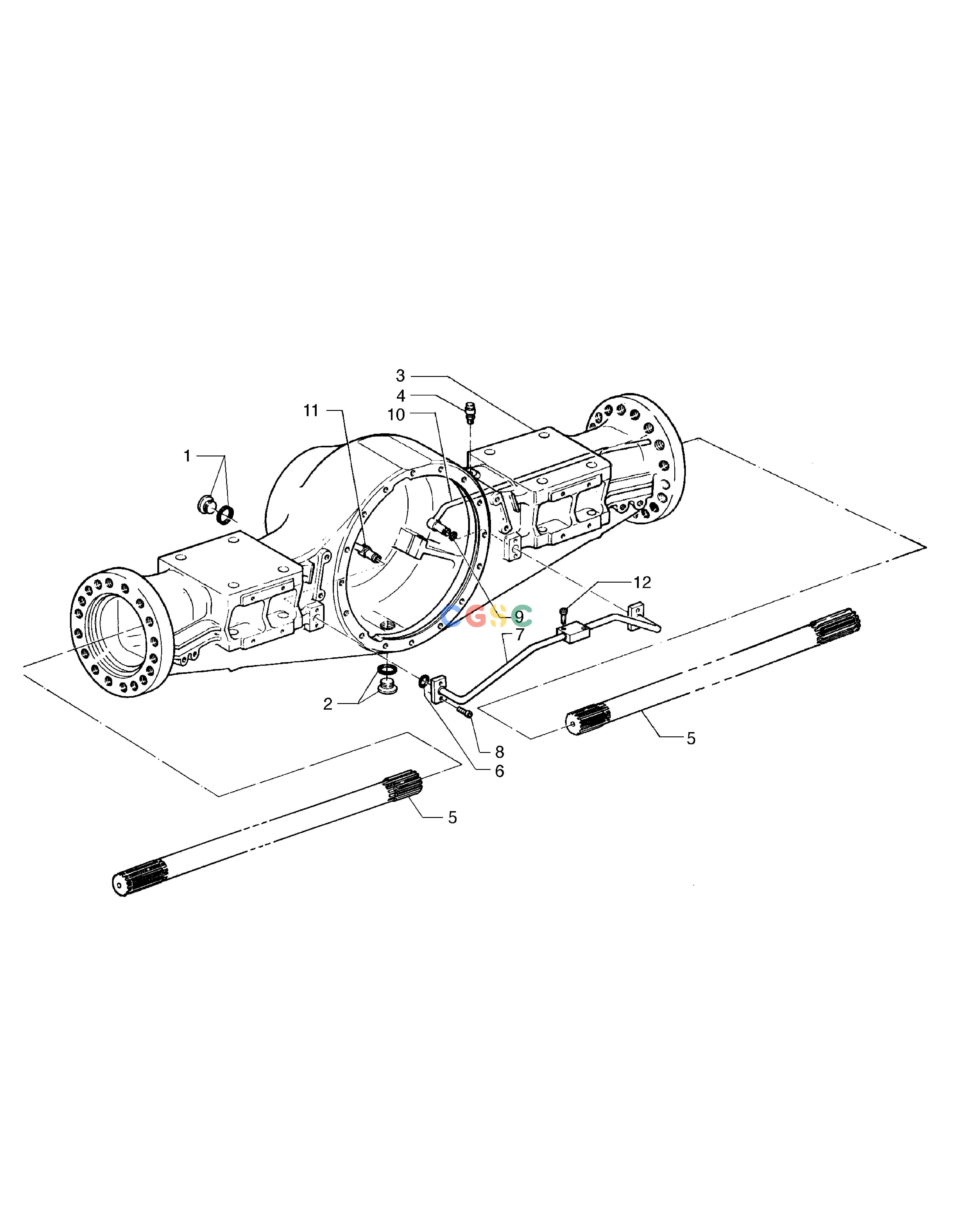 斗山零件查询FRONT AXLE ASS'Y MEGA 300 Doosan parts catalog online