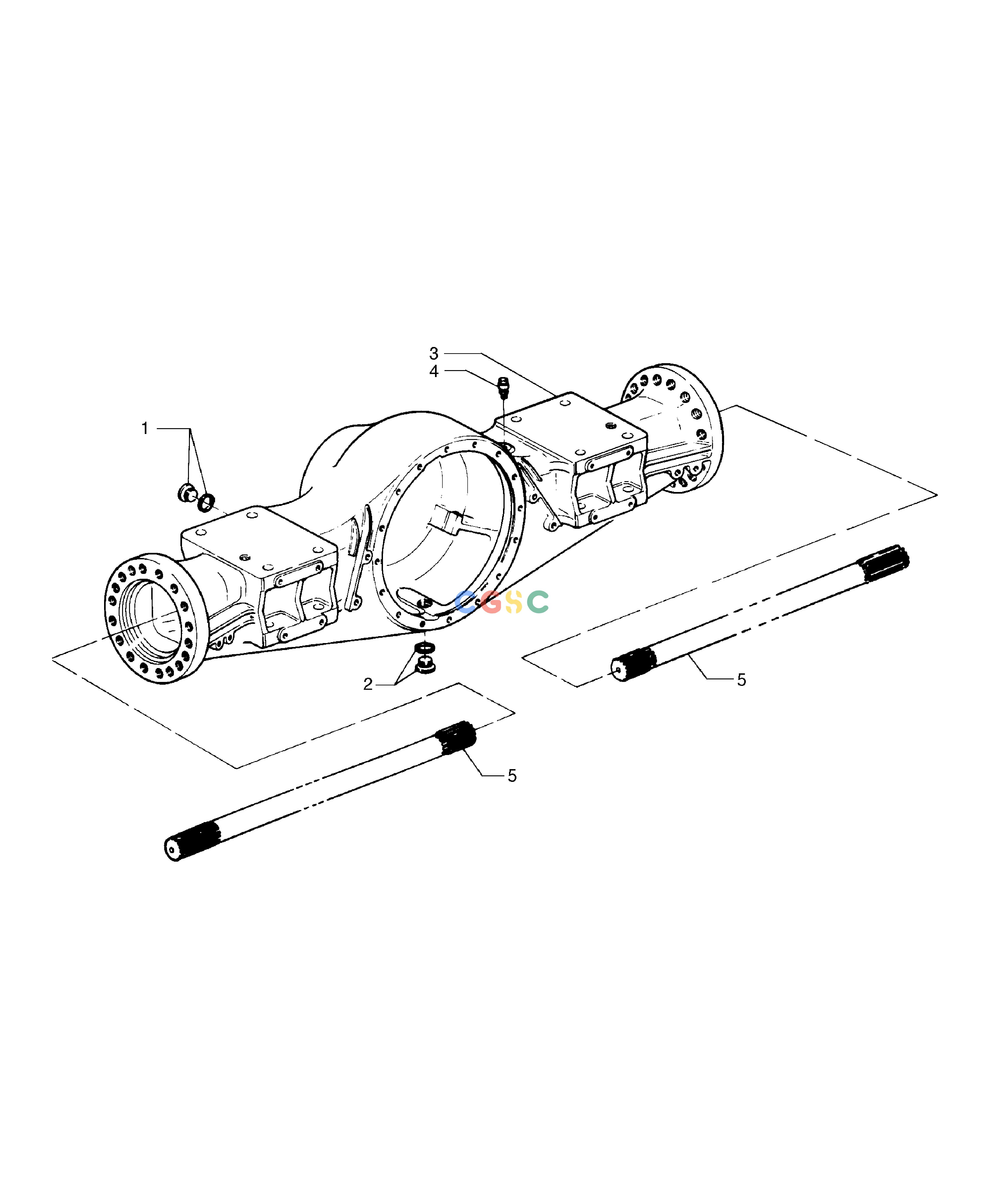 斗山零件查询REAR AXLE ASS'Y MEGA 300 Doosan parts catalog online