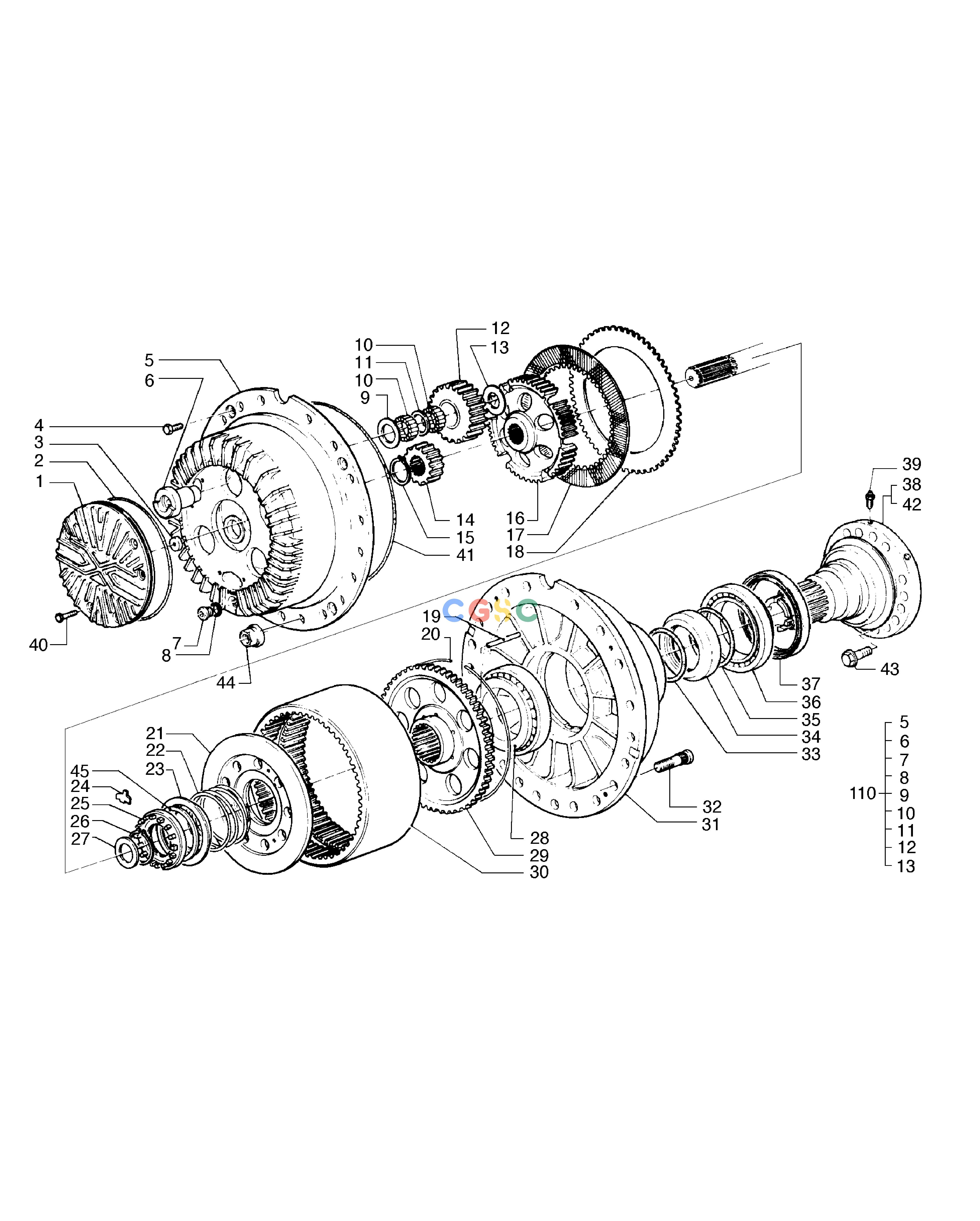 斗山零件查询REAR PLANETARY GEAR ASS'Y MEGA 300 Doosan parts catalog online
