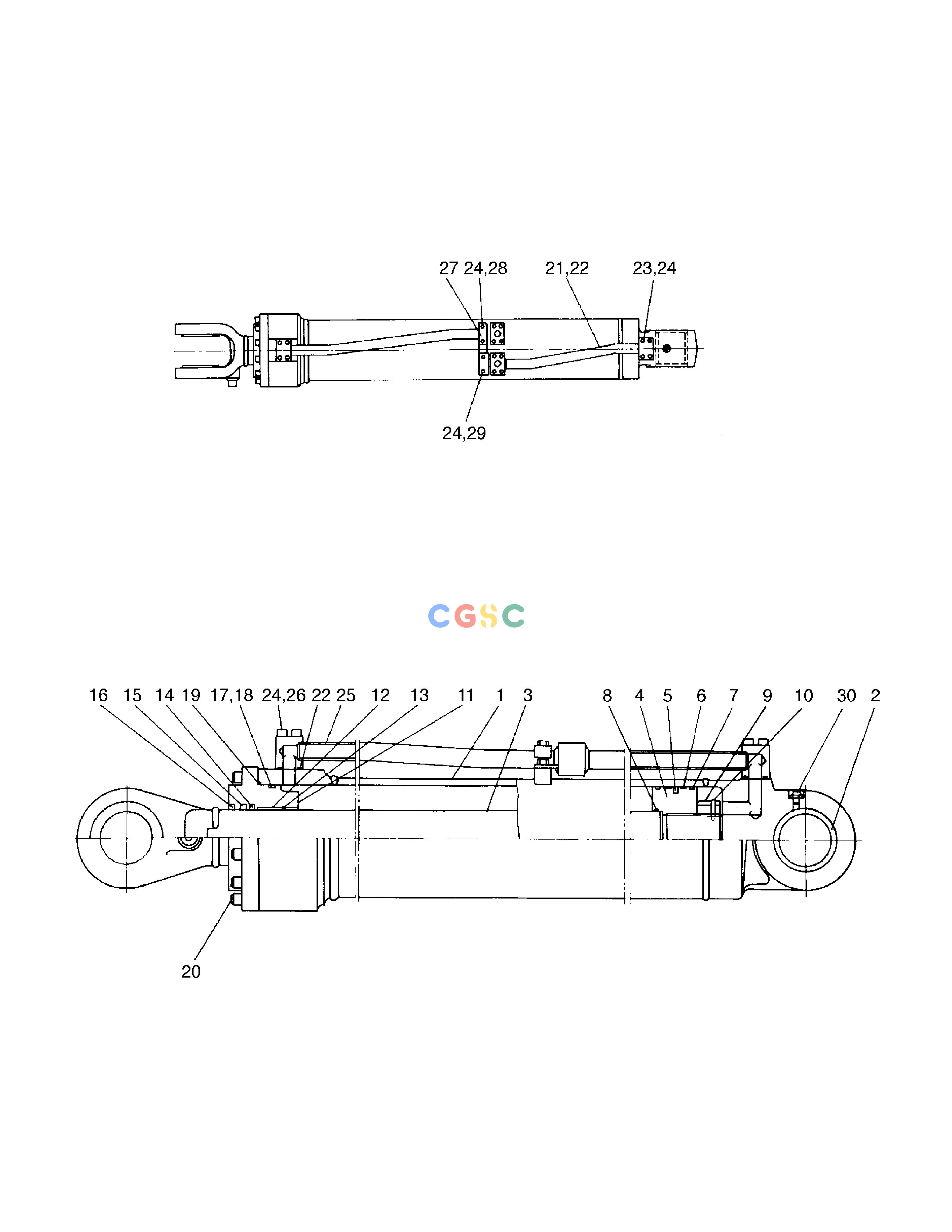 斗山零件查询LIFT CYLINDER(R.H) MEGA 300 Doosan parts catalog online