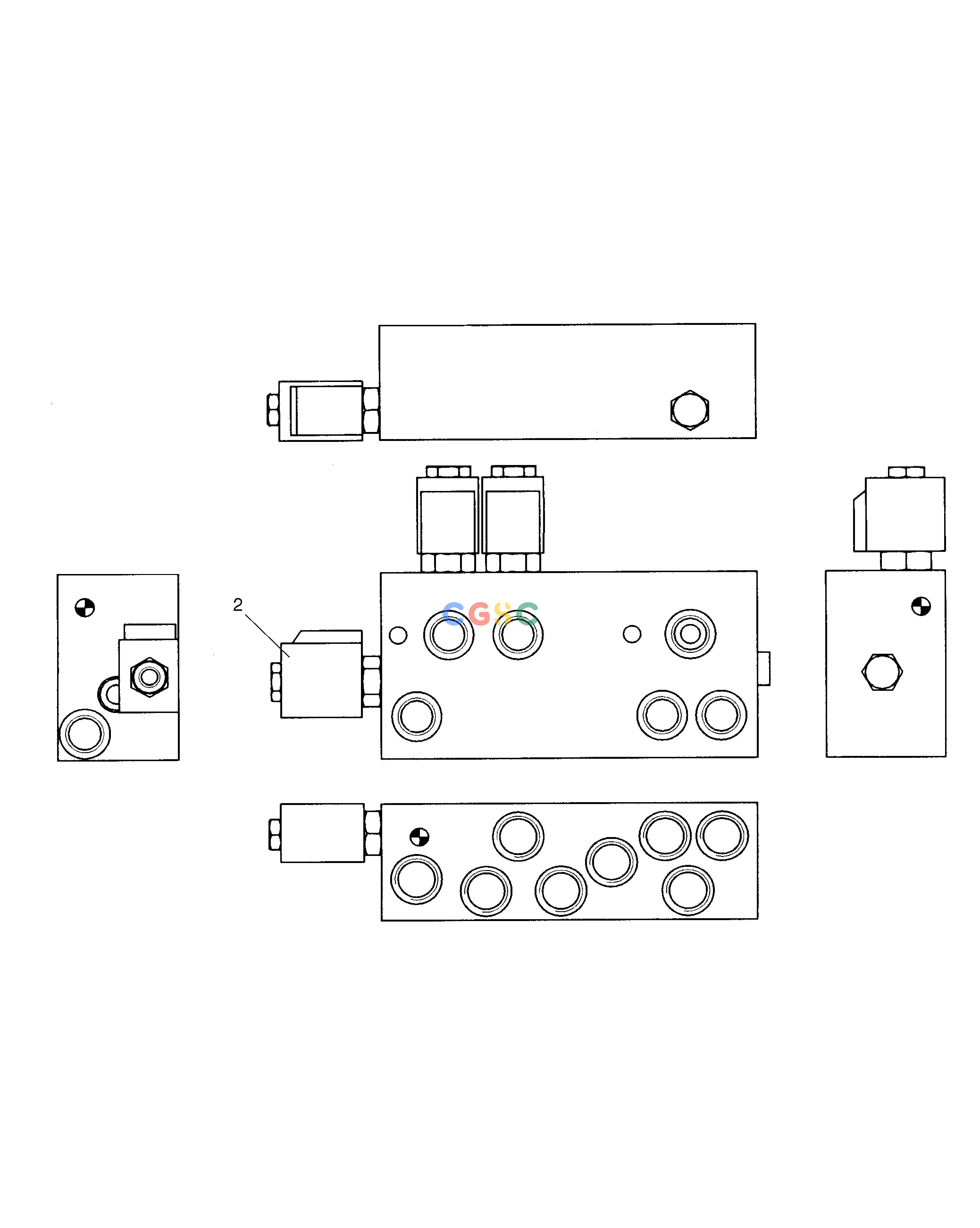 斗山零件查询OPTION PILOT SUPPLY VALVE MEGA 300 Doosan parts catalog online