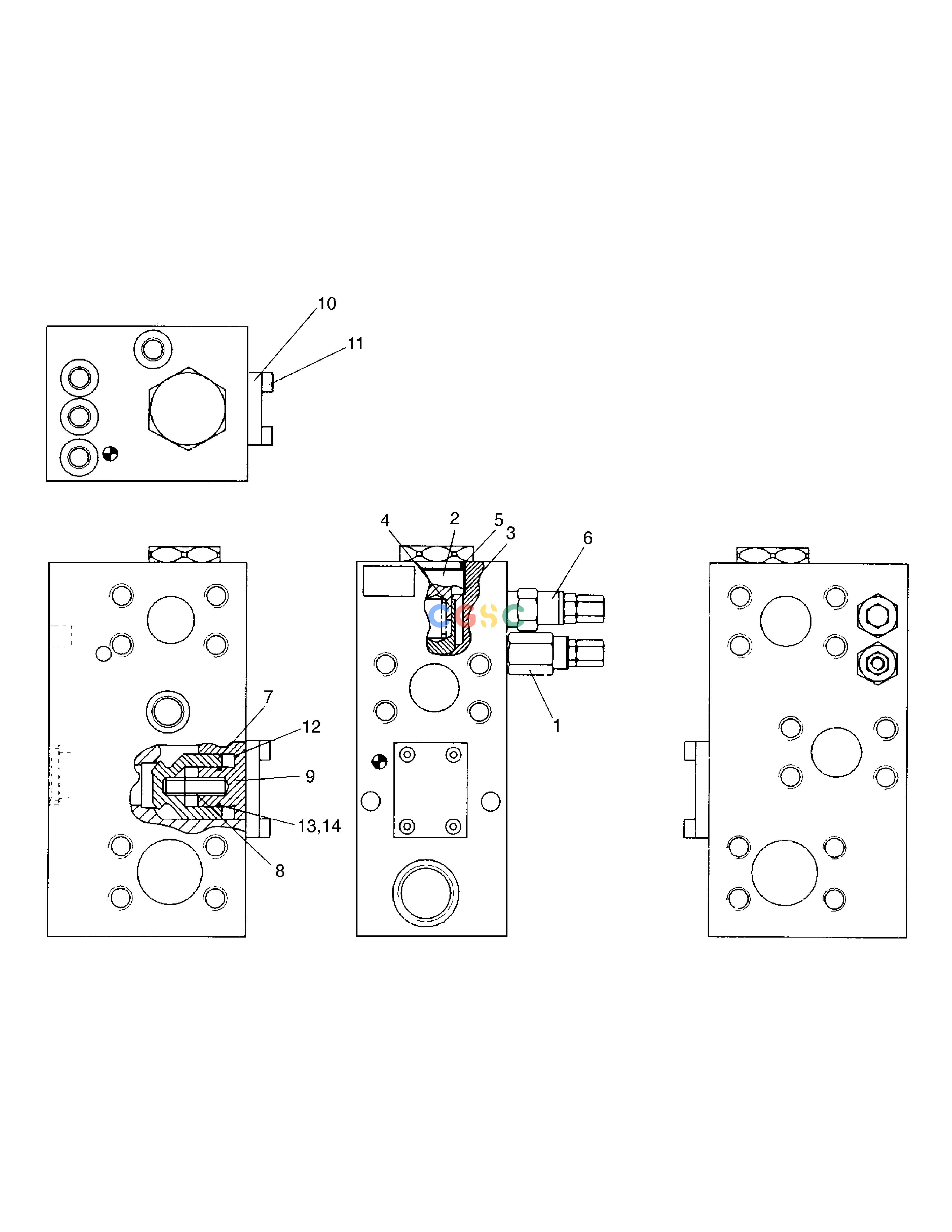 斗山零件查询UNLOADER VALVE MEGA 300 Doosan parts catalog online