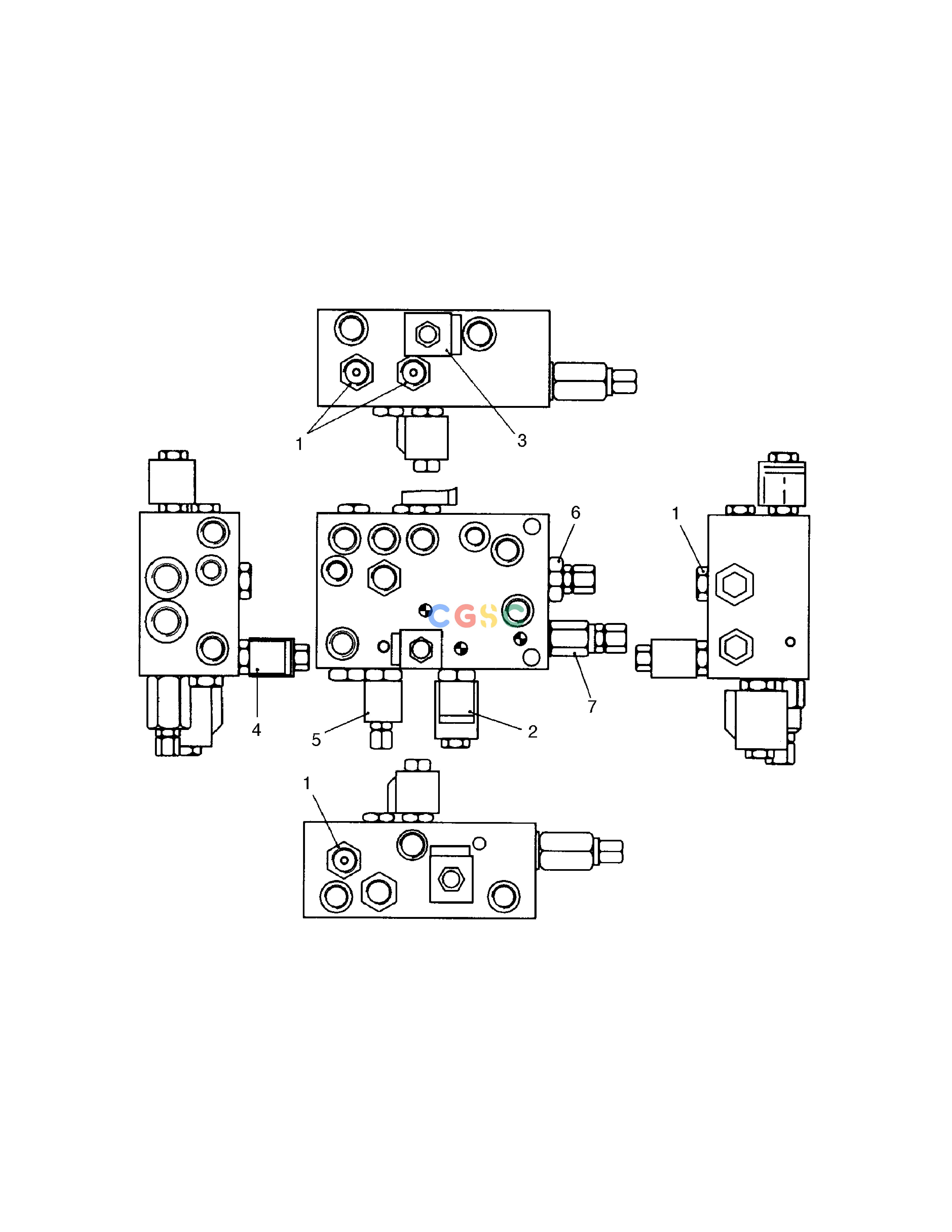 斗山零件查询BRAKE PILOT SUPPLY VALVE MEGA 300 Doosan parts catalog online