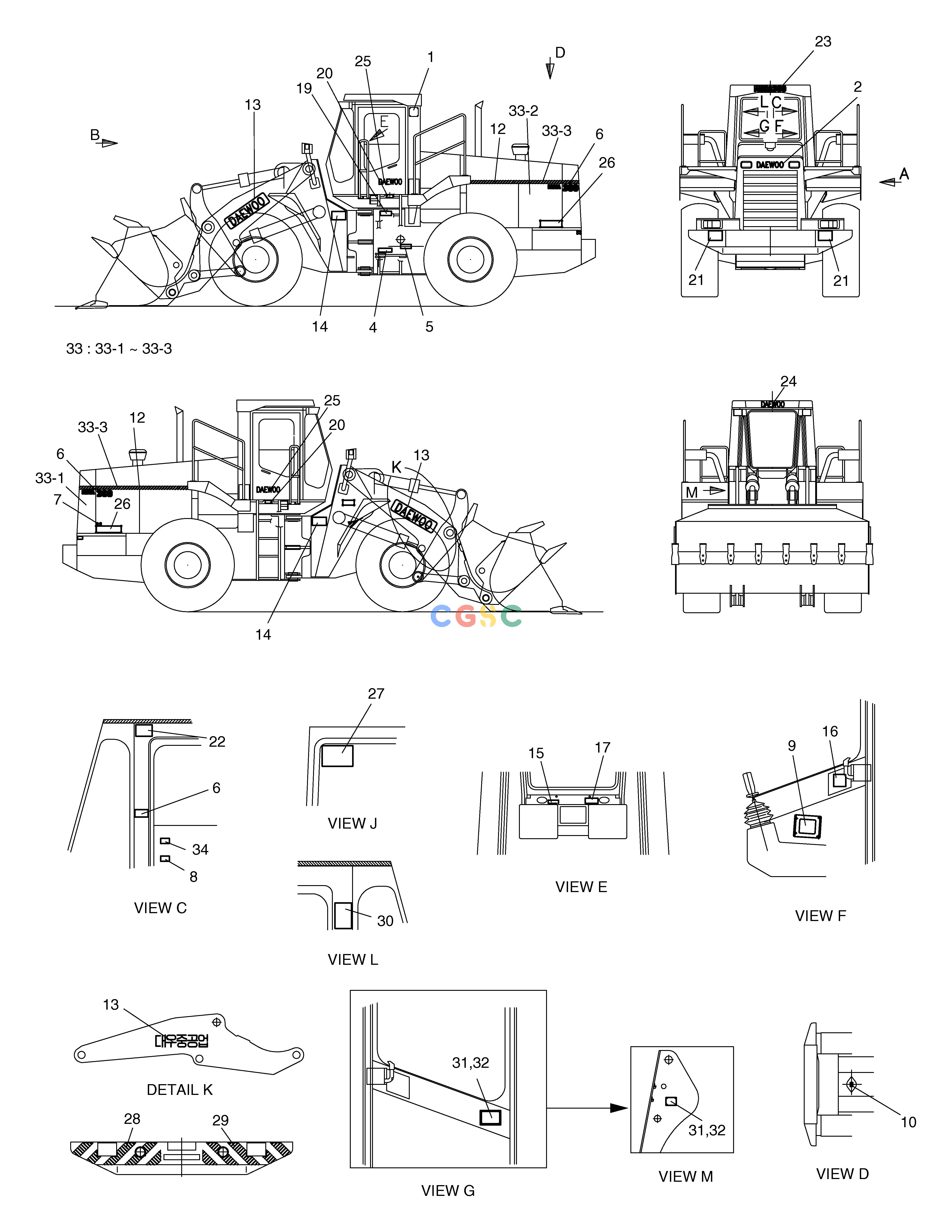 斗山零件查询NANE PLATE-KOREA MEGA 300 Doosan parts catalog online