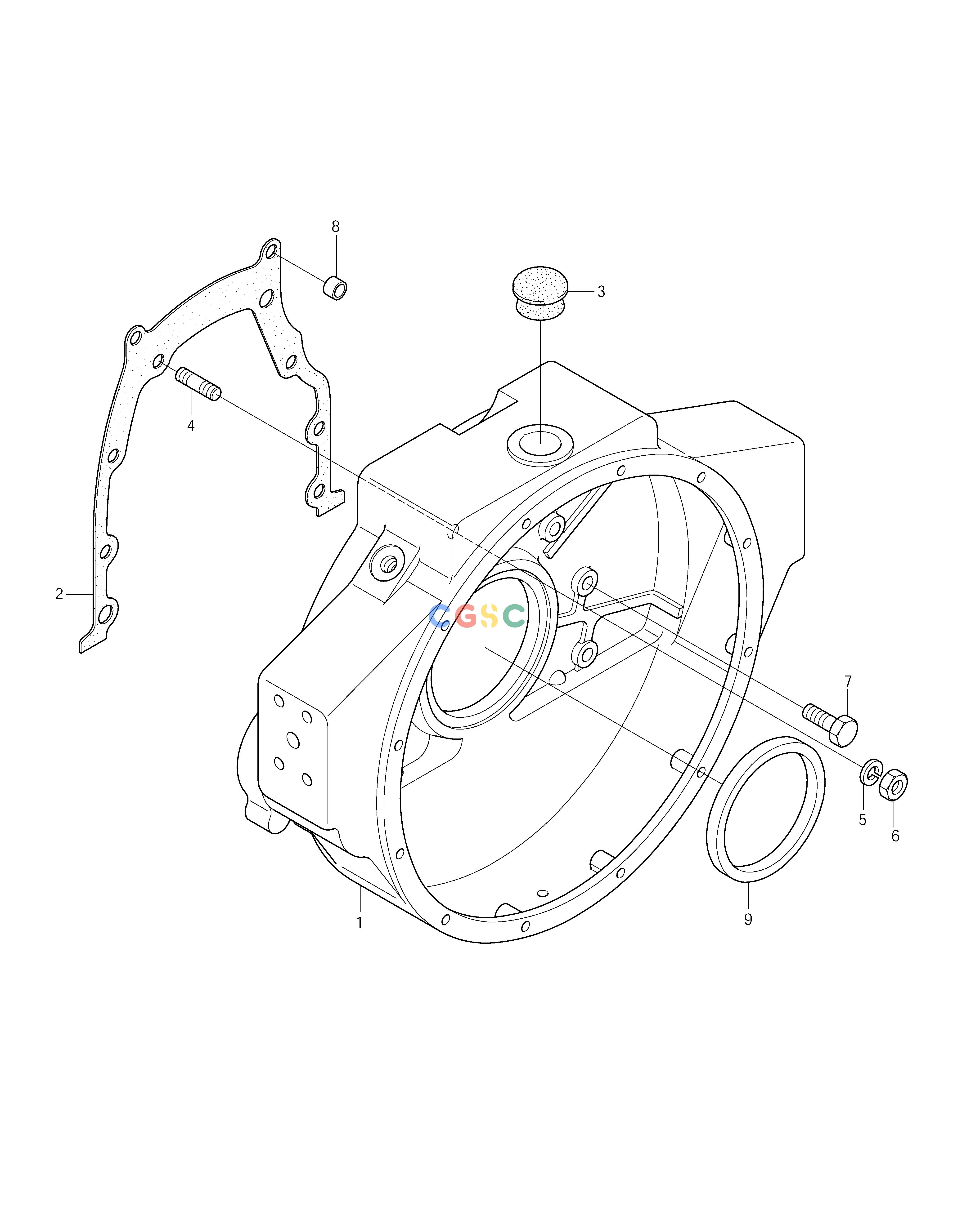 斗山零件查询FLYWHEEL HOUSING SOLAR 250LC-V Doosan parts catalog online