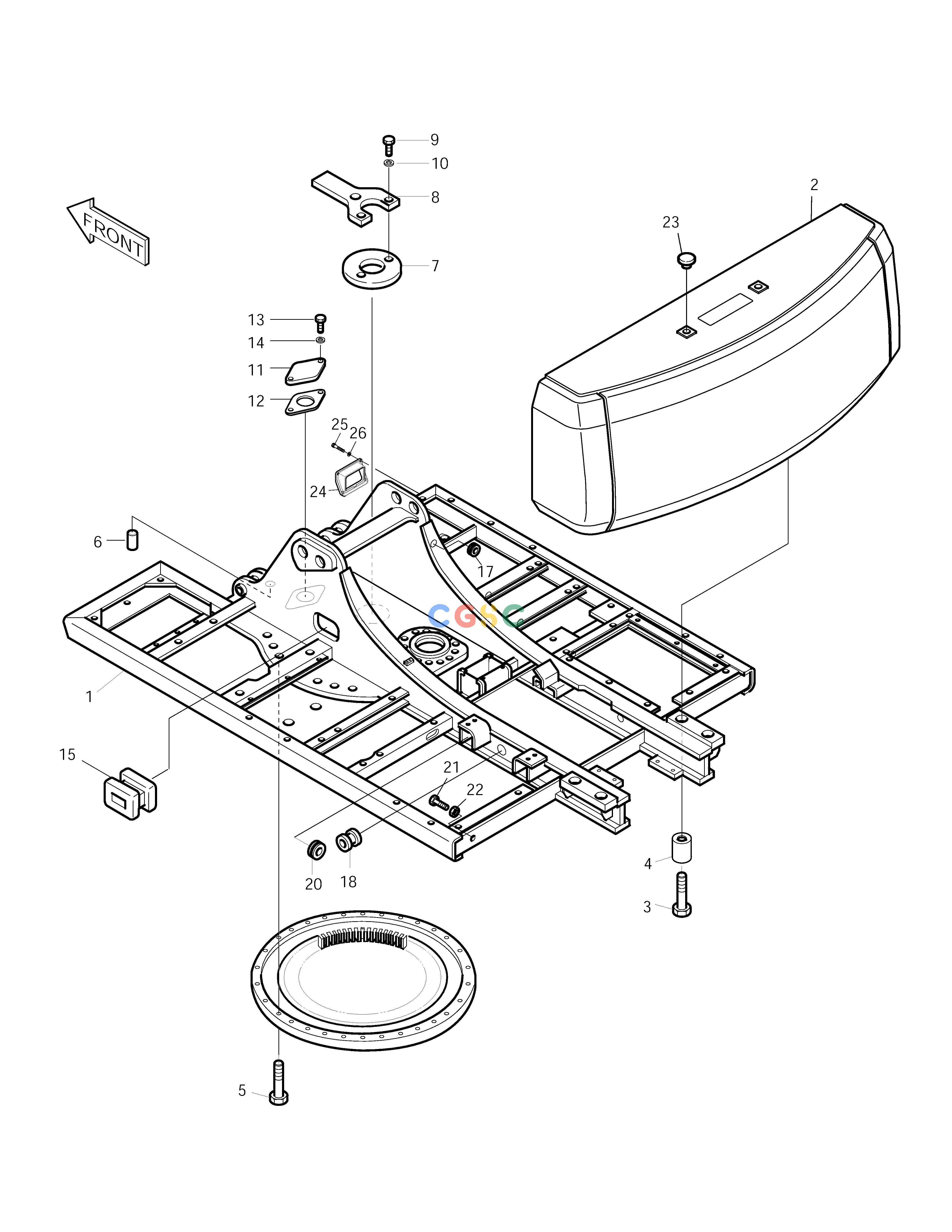 斗山零件查询MAIN FRAME SOLAR 250LC-V Doosan parts catalog online