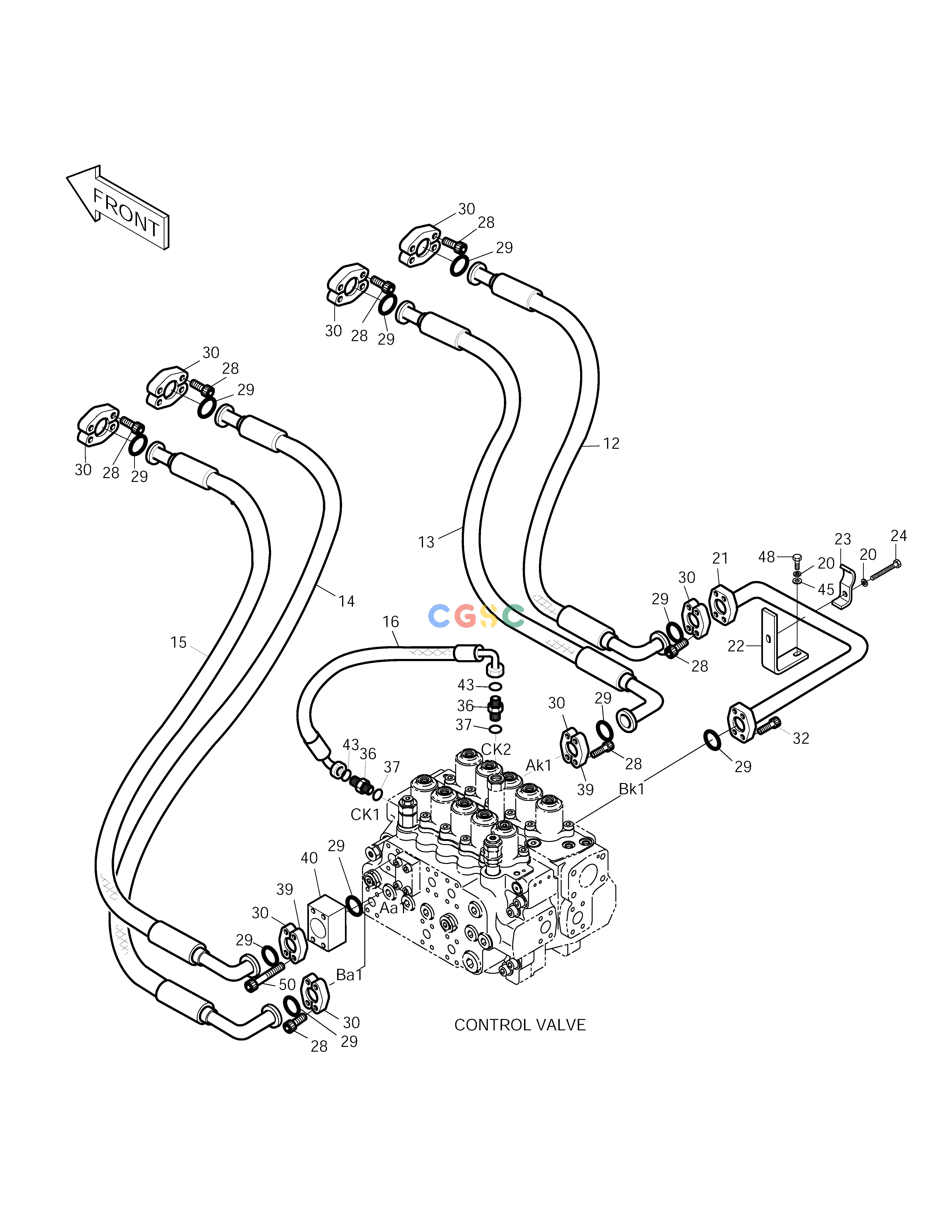 斗山零件查询MAIN PIPING(3) SOLAR 250LC-V Doosan parts catalog online