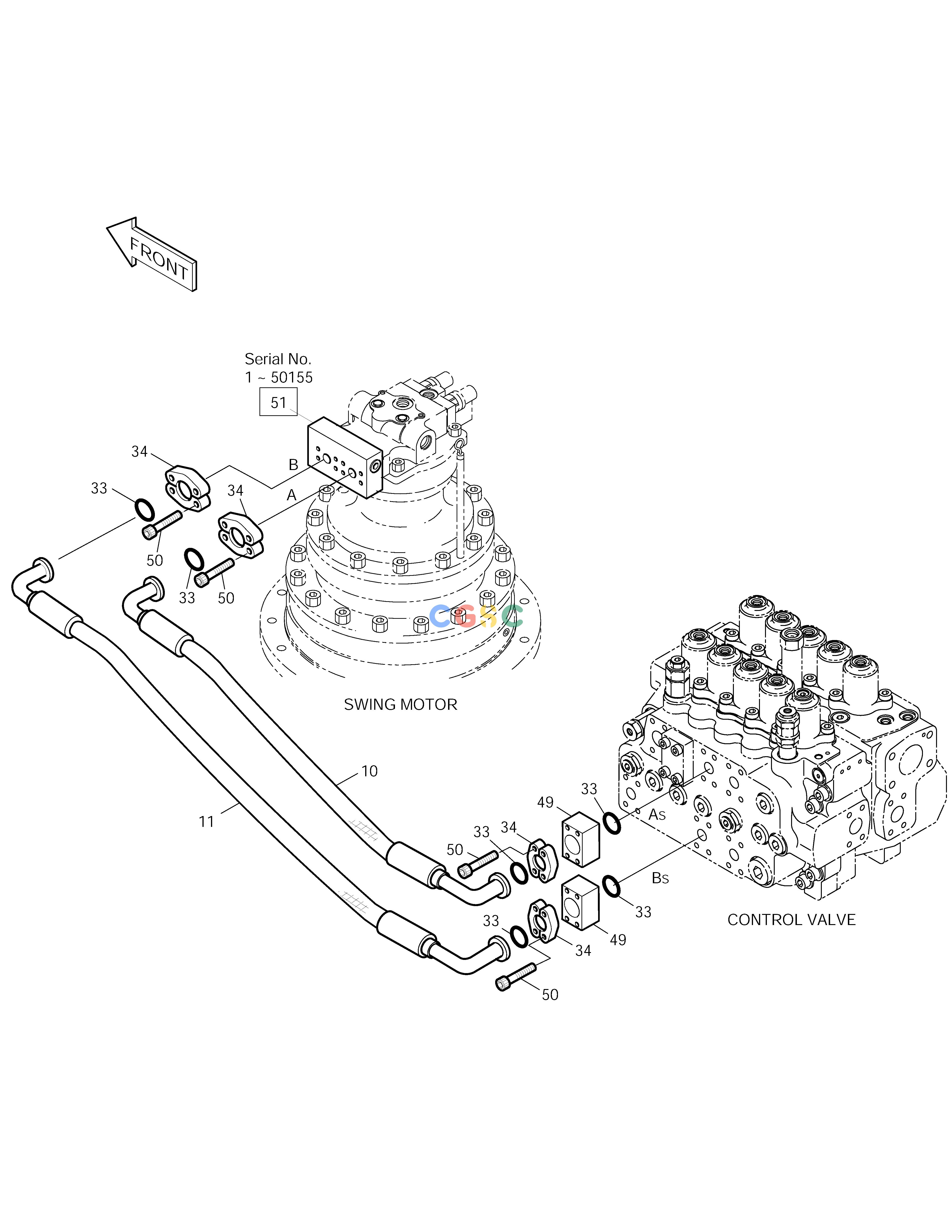 斗山零件查询MAIN PIPING(4) SOLAR 250LC-V Doosan parts catalog online