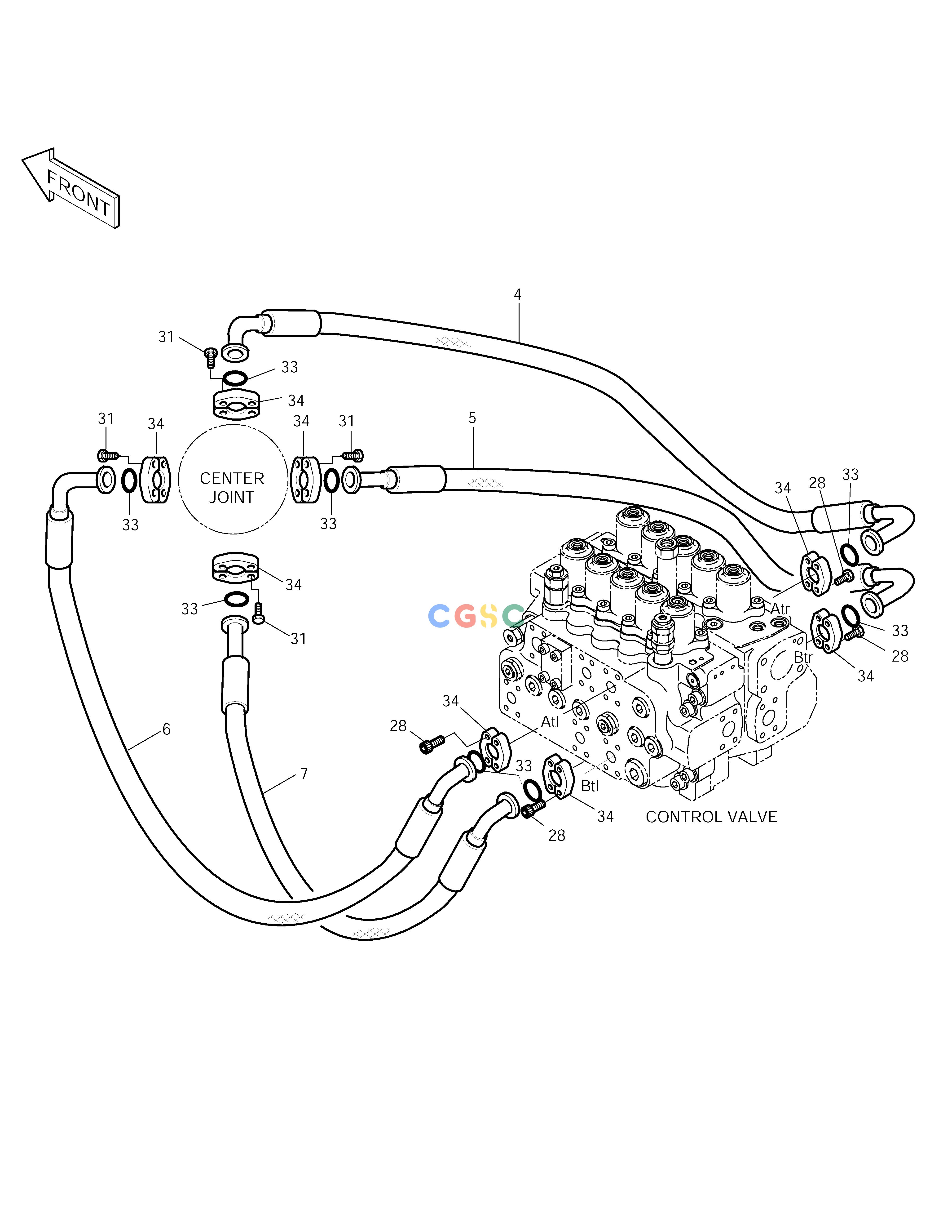 斗山零件查询MAIN PIPING(5) SOLAR 250LC-V Doosan parts catalog online